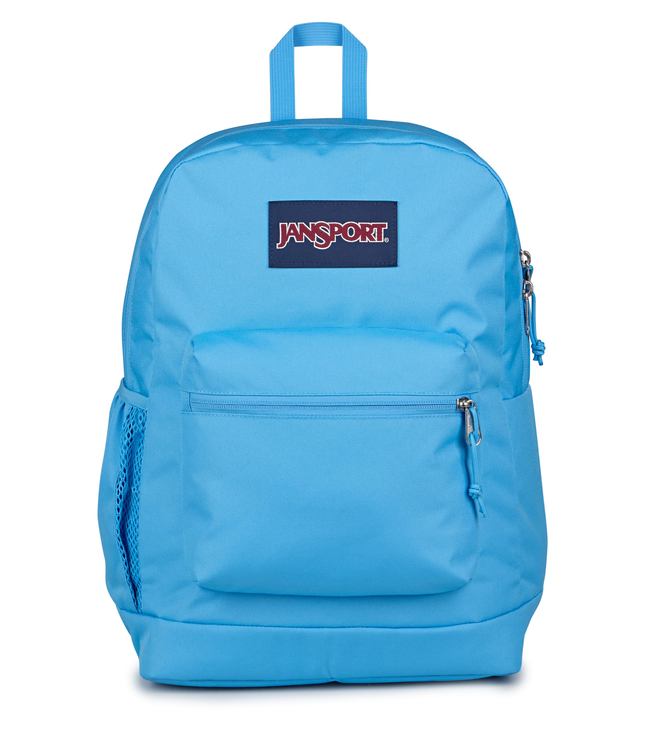 JanSport 26L Cross Town Plus Backpack, Electric Azul | 15 inch Padded Laptop Sleeve, Water Bottle Pocket, Commuter Rucksack for Travel