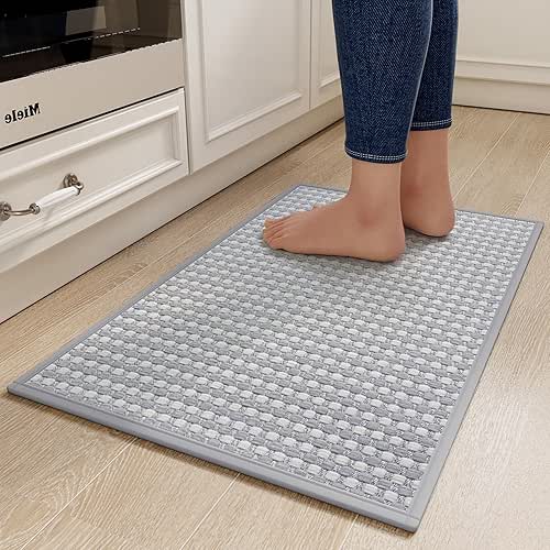 Kitchen Rugs Mat Non Slip Washable, Super Absorbent Kitchen Mats