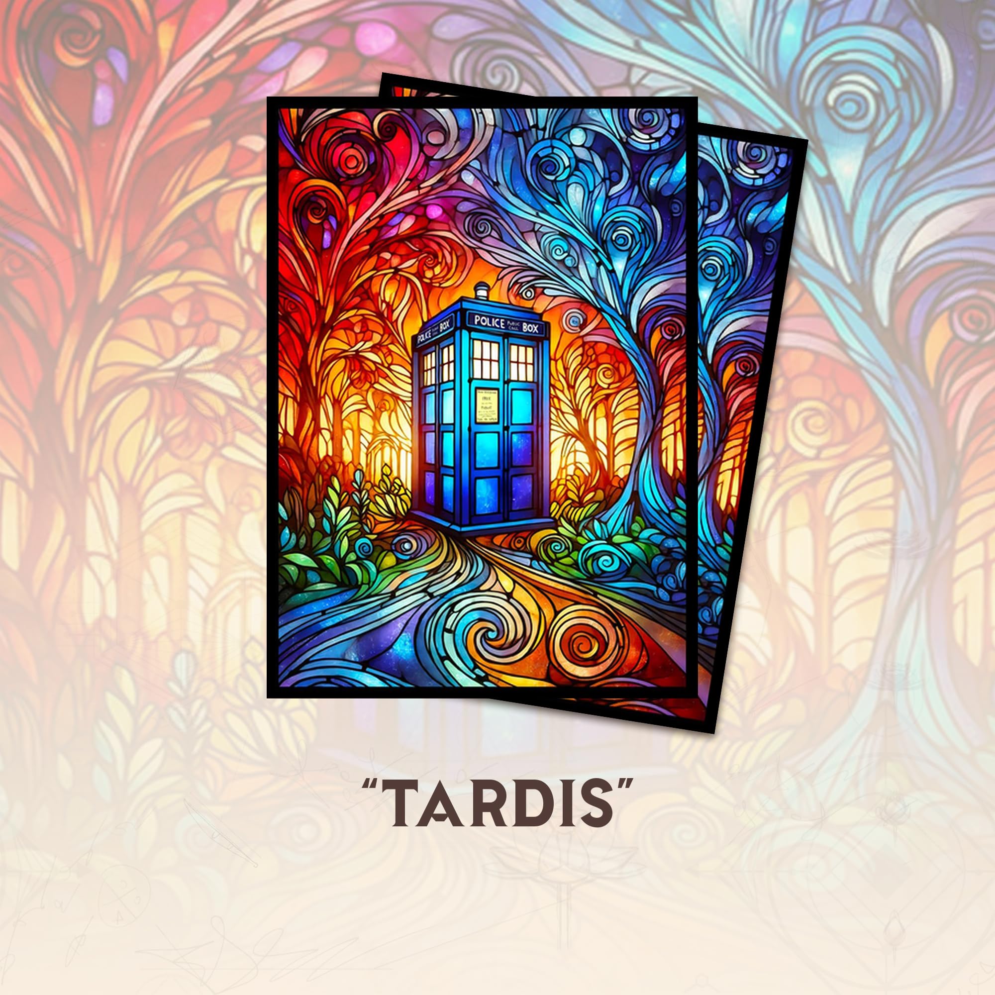 doctor who card sleeves Tardis - MTG Sleeves, 104ct, Standard Size, Smooth | Perfect for Double Sleeving, Smudge Resistant Matte Back, Standard 66x92mm Options:BW93 - Black and White Promos (PR) DAMAGED pokemon collector These Sleves are not POKEMON CARD RAPID STRIKE