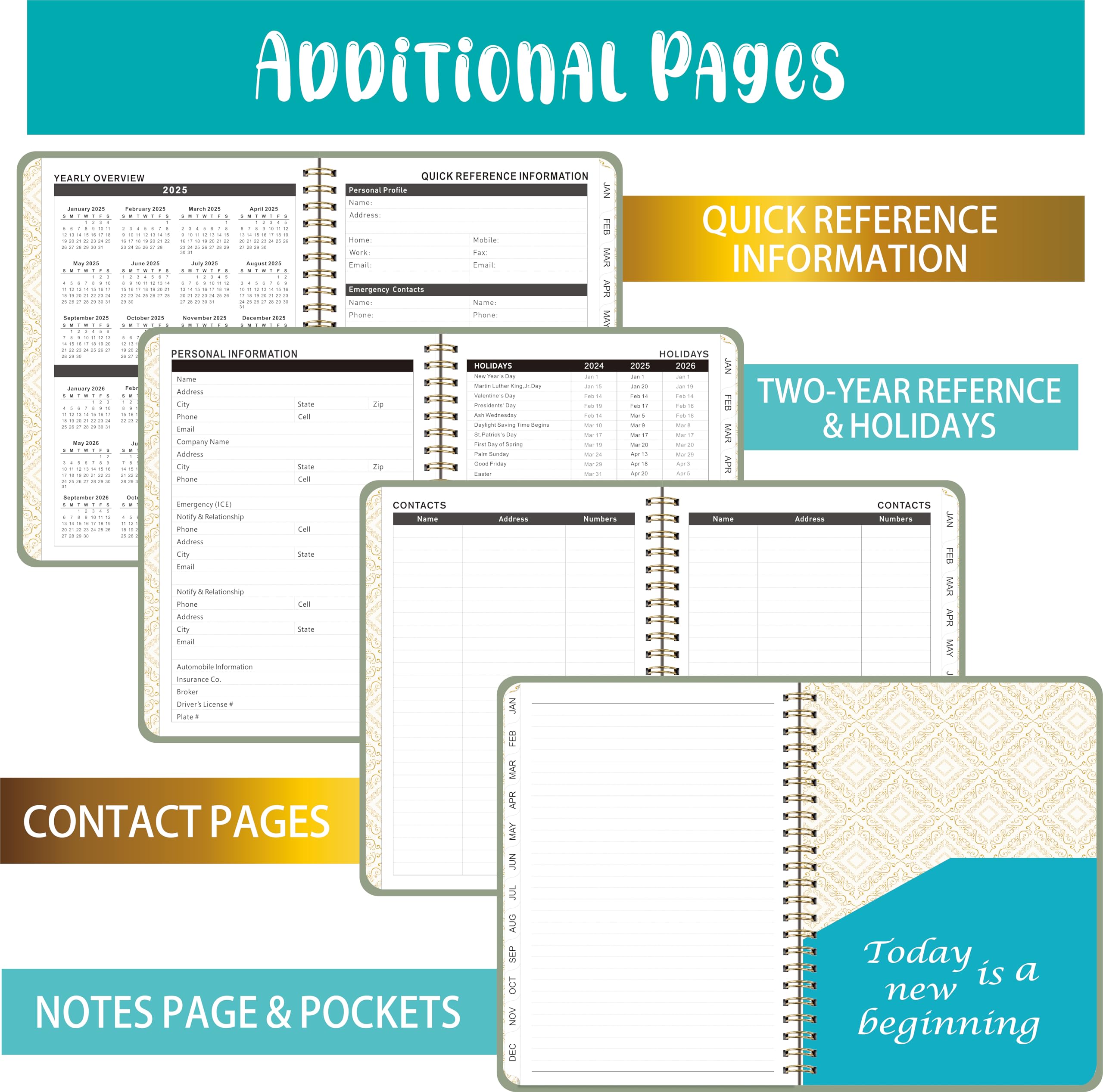 Snapklik.com : 2025 Planner - 2025 Weekly Monthly Planner From January ...