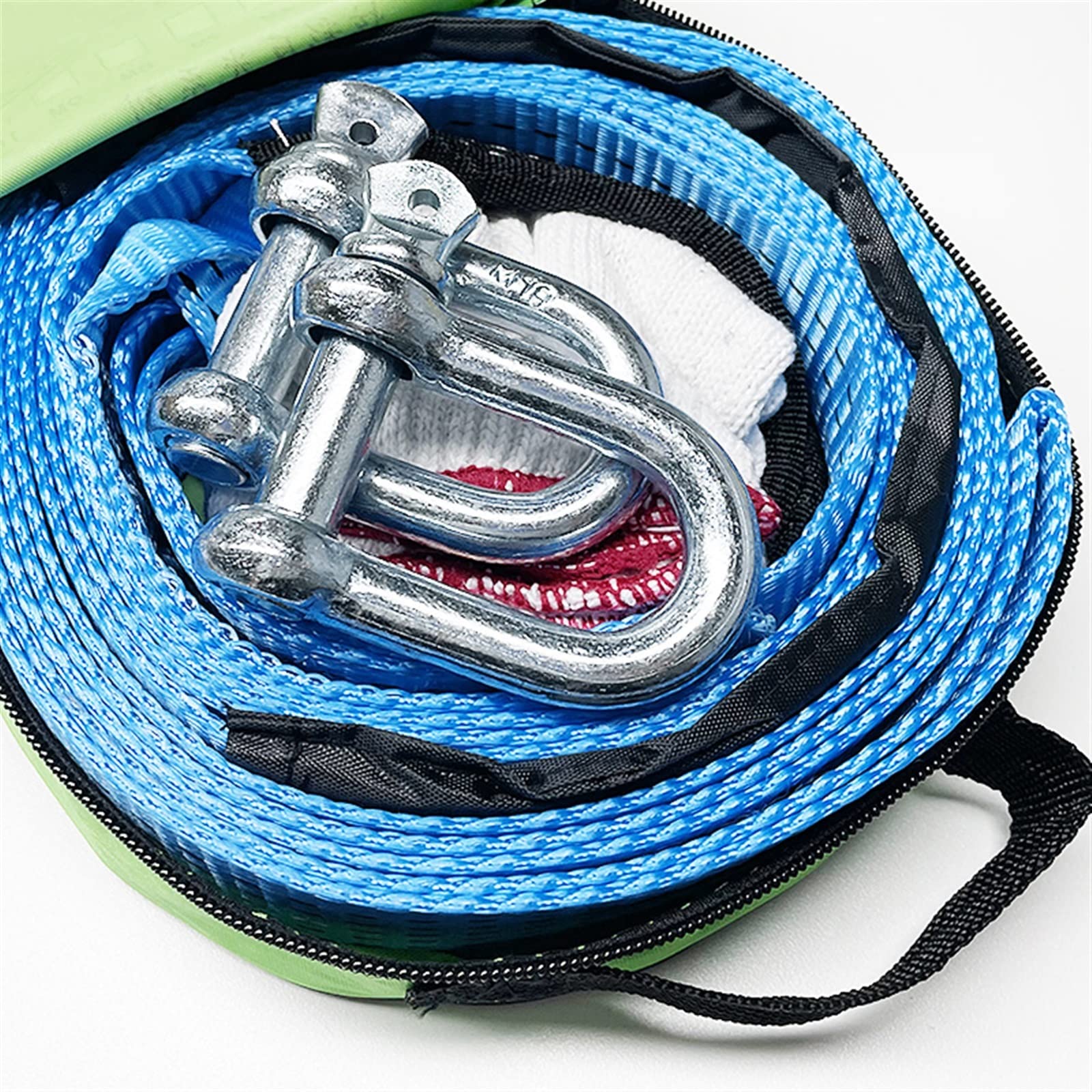 5M 8 Toneladas Cable de Remolque Correa de Remolque Cuerda de Remolque de Coche con Ganchos Nylon de Alta Resistencia Compatible con Emergencia de Coche de Servicio Pesado (Color Name : Blue) Little