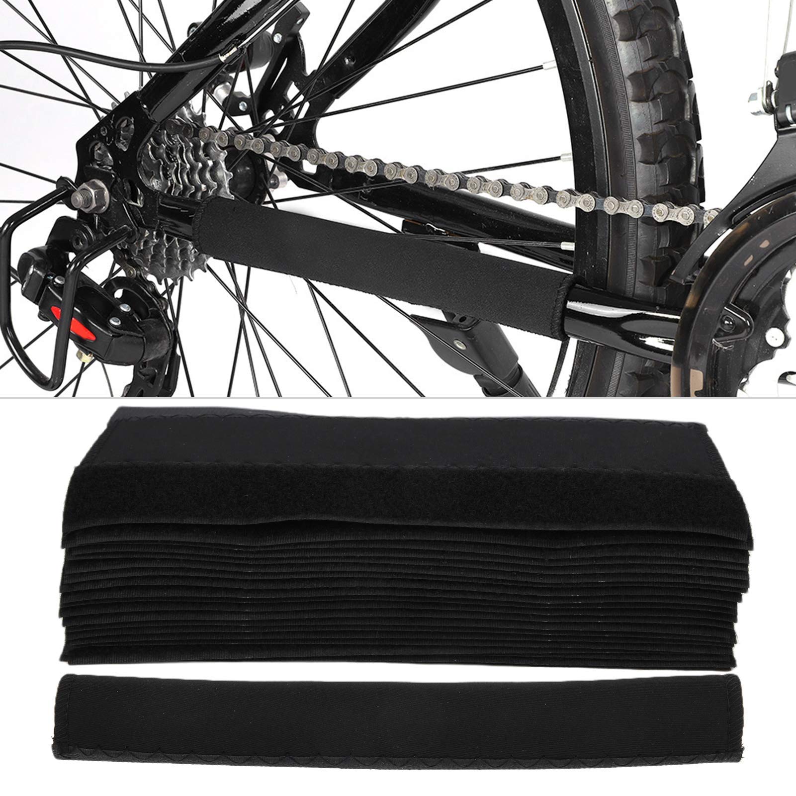 Alomejor Fahrrad Kettenstrebenschutz 20 St¨¹ck Neopren Rahmen Schutzpolster f¨¹r Outdoor Radfahren Fahrradzubeh?r Schutzabdeckung