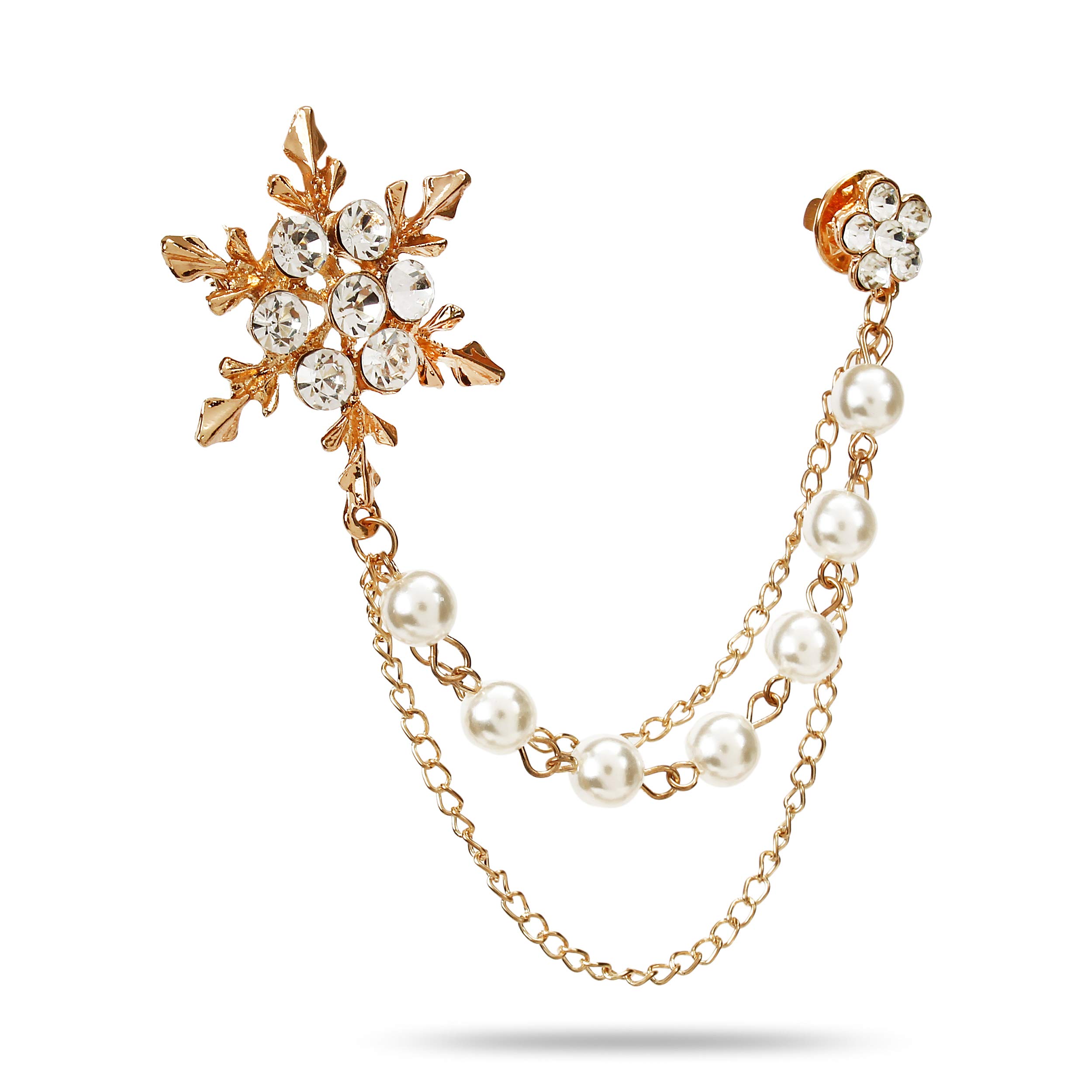 YouBella Jewellery Latest Stylish Crystal Unisex Floral Shape Brooch for Women/Girls/Men (Silver) (B07ZB3CSTC) Amazon Price History, Amazon Price Tracker