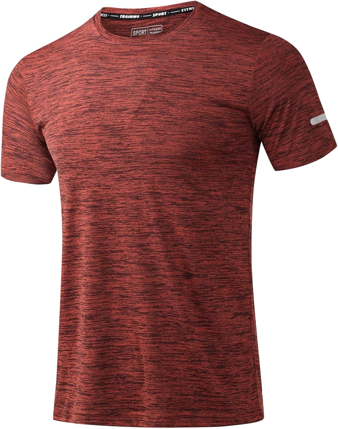 Peakwell Men's Workout Shirts Shorts Sleeve Quick Dry Moisture Wicking Athletic T-Shirts