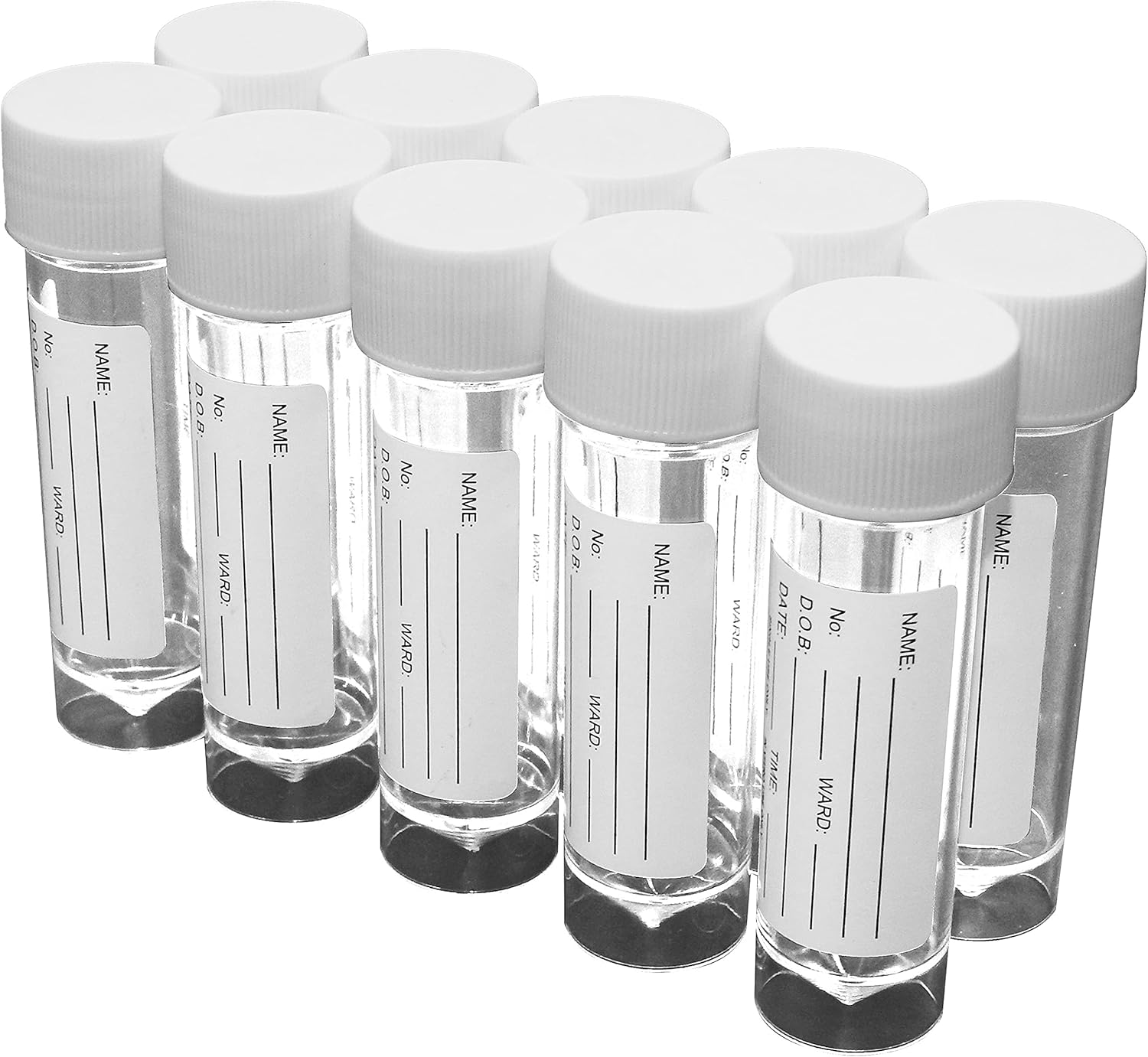 10x REGEN 30ml Transperant Plastic Specimen Liquid Container Pots