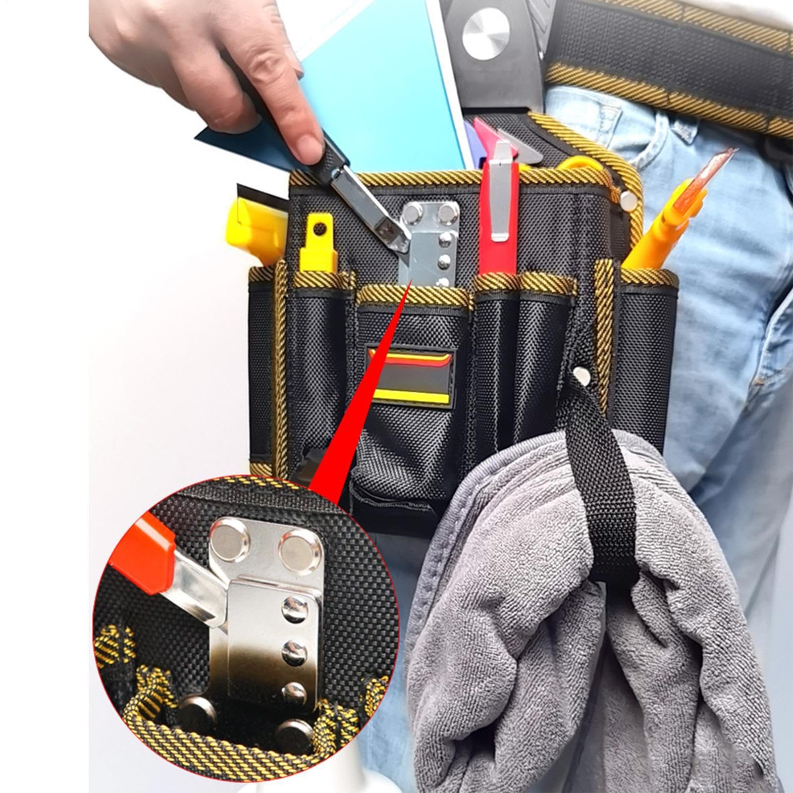 Cinturón Portaherramientas Para Electricista Gran Capacidad, Ligero