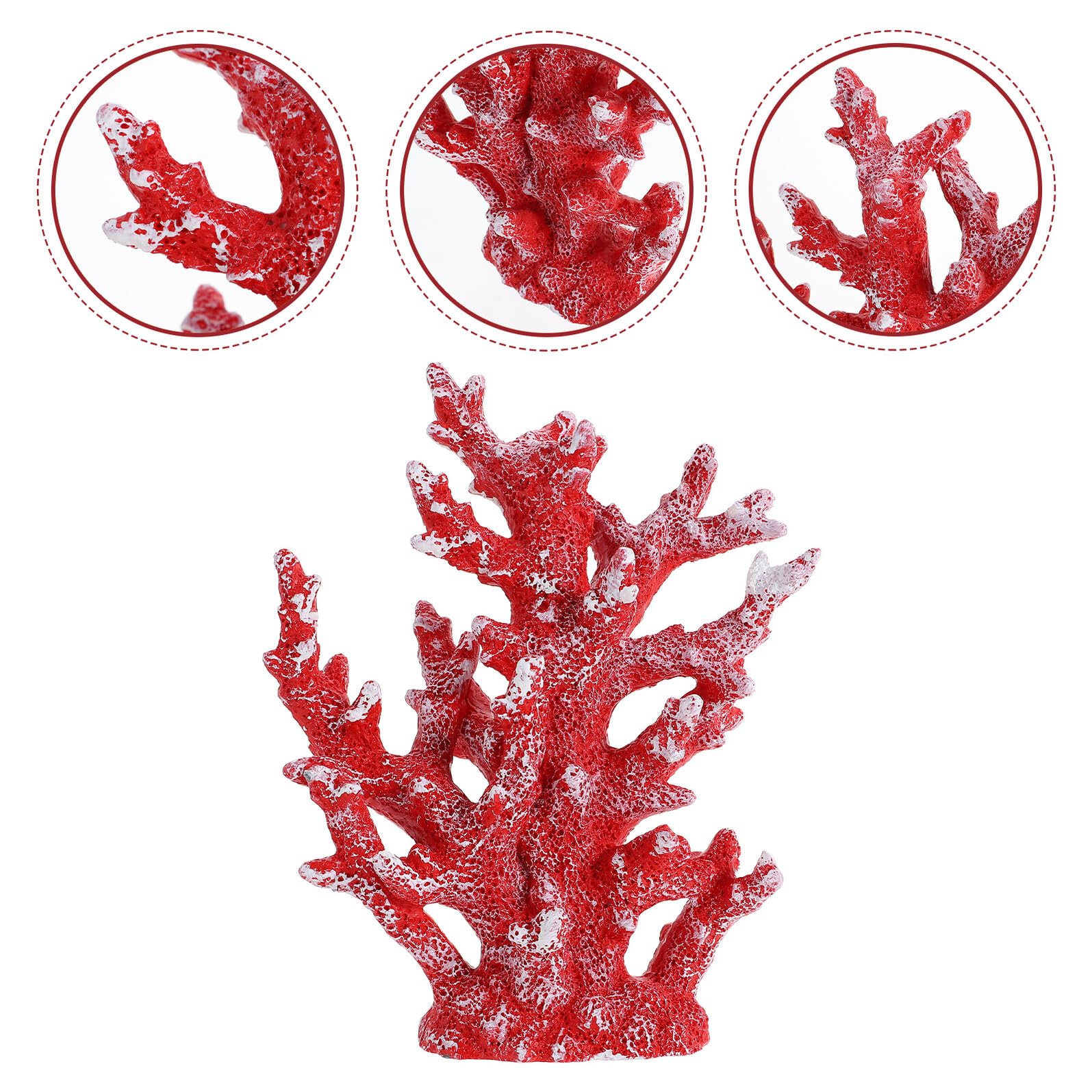 Homoyoyo Corallo Artificiale in Resina per Acquario Decorazione Rosso Ornamento per Aquarium Fine Lavorazione per Paesaggio in Vasca e Arredo Cabinet