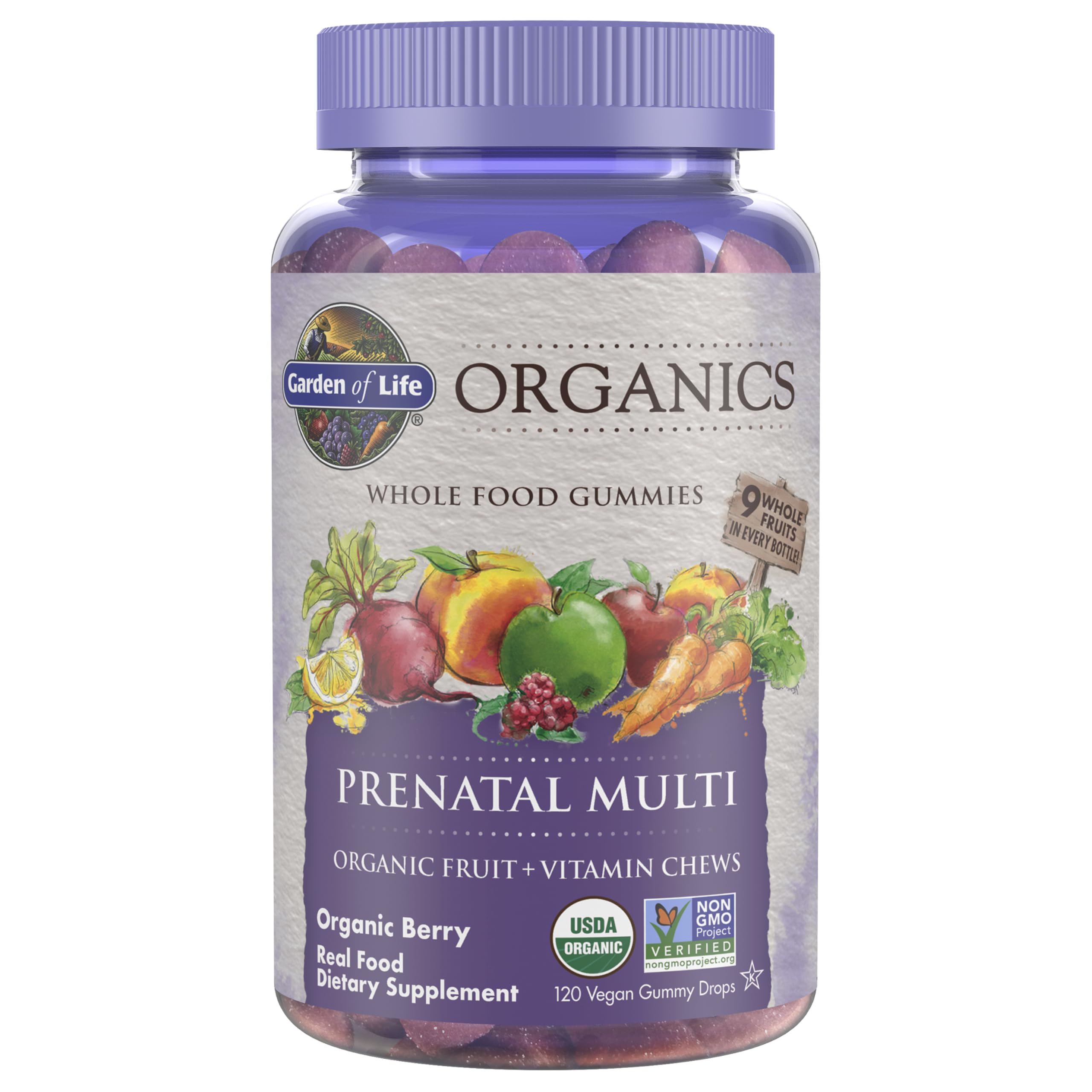 MYKIND ORGANICS PRENATAL MULTI BERRY 120CT GUMMY: 2030