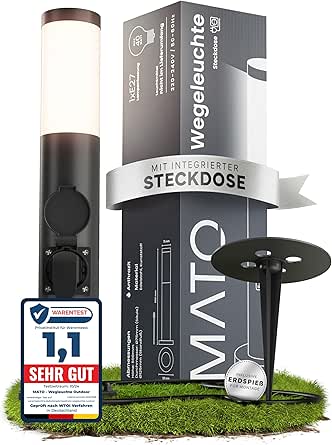 PRO CONNECT LED Wegeleuchte Mit Erdspieß - 40cm Edelstahl IP44