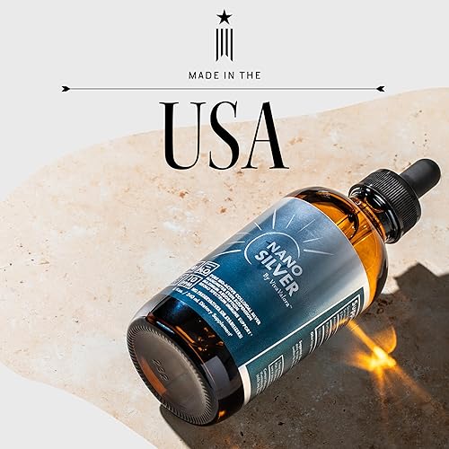 Miniatura 5 de Plata coloidal 10 PPM - Nano Silver Liquid bioactivo, botella de vidrio ámbar de 8 onzas (8.0 fl oz), vegano y sin conservantes, probado por