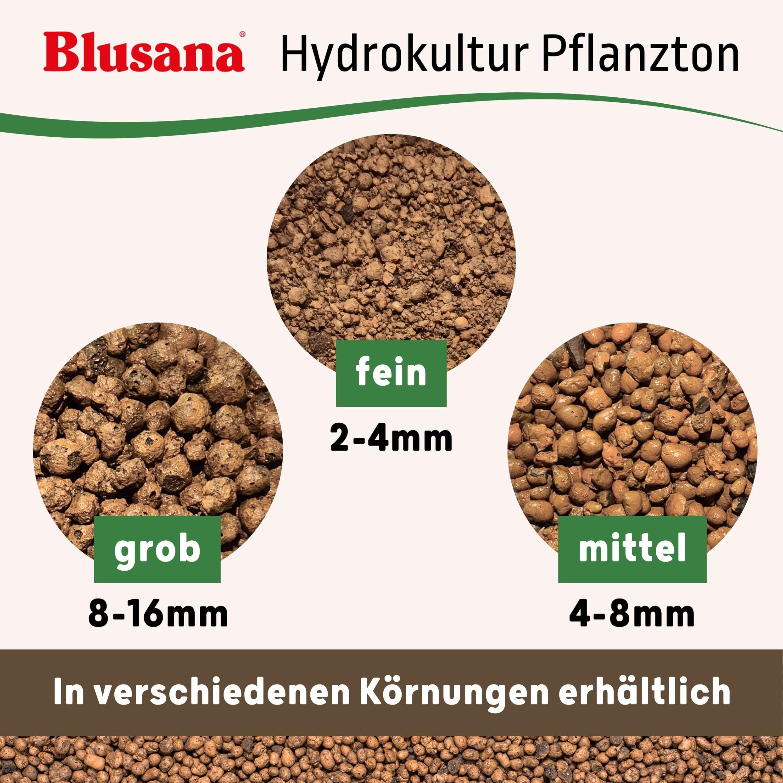 Pflanzton-Granulat Blähton 50l | Pflanzsubstrat für Hydrokultur | Ton-Granulat Körnung 8-16mm | Pflanzton Drainagematerial & Bodenauflockerung