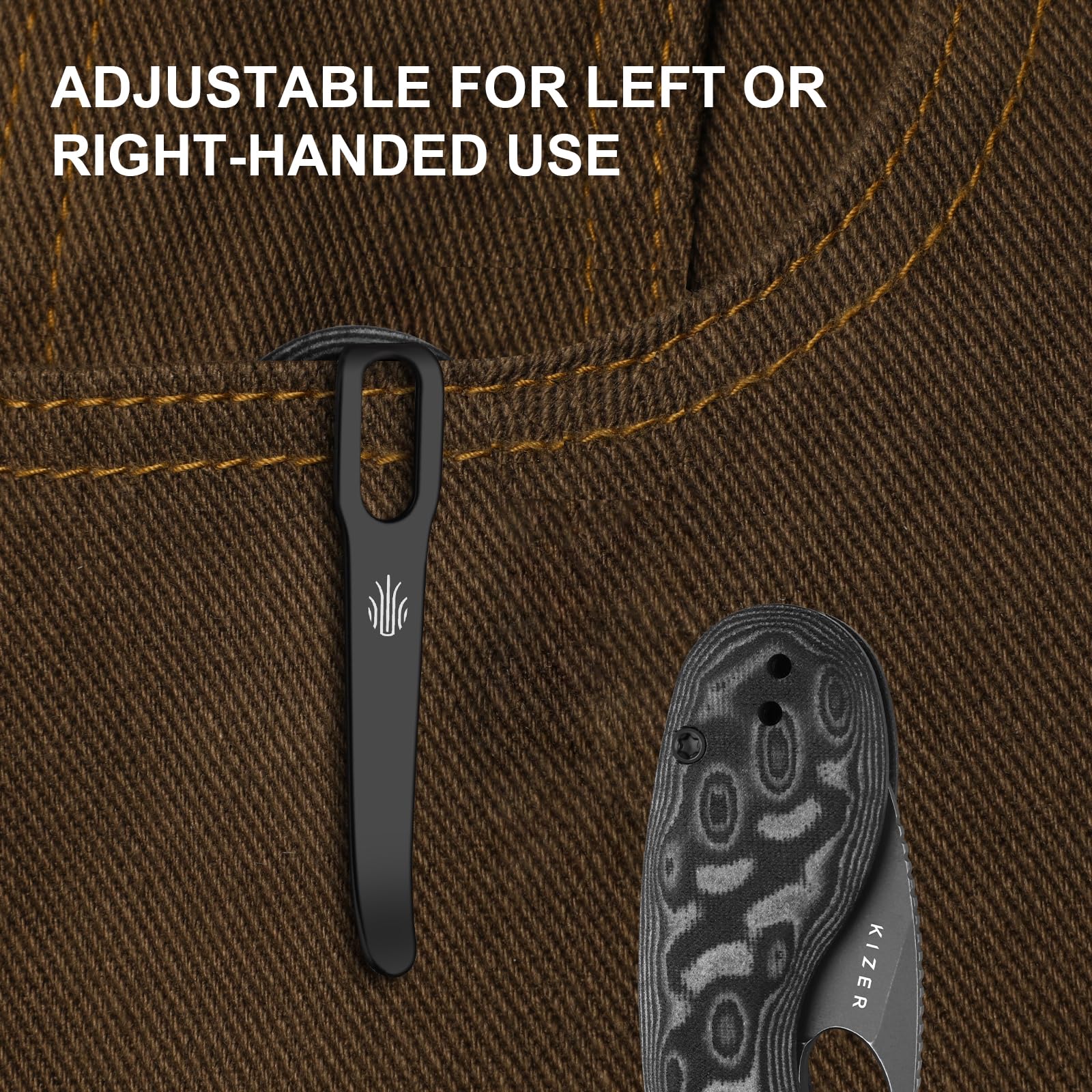 Kizer Microbe EDC Taschenmesser 5,56 cm 14C28N Stahl Drop Point Klinge Klappmesser Micarta Griff