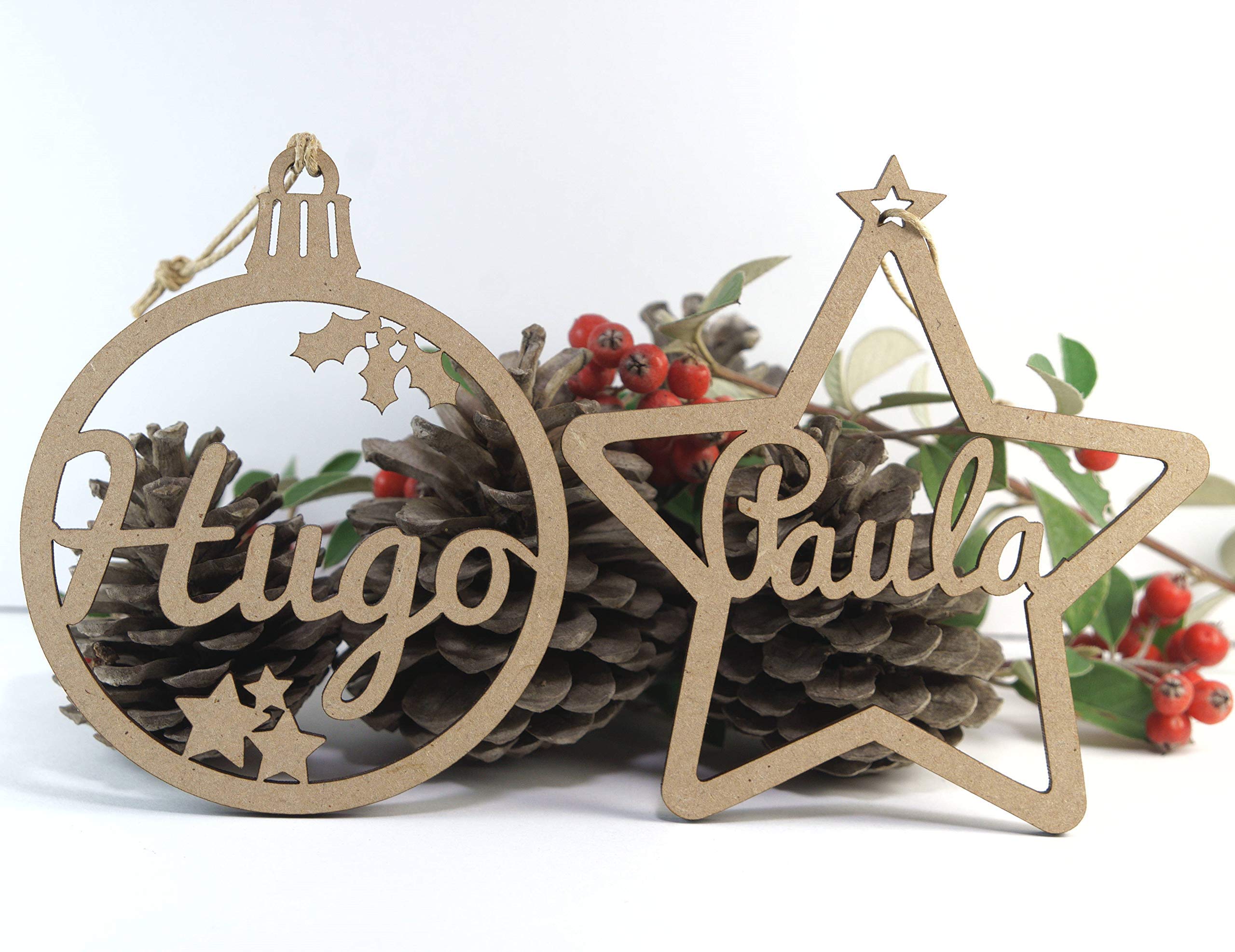 Bolas De Navidad Personalizadas Con Grabado, Adornos De árbol De Navidad De Madera Grabados, Regalo Para La Familia, Bebés, Niñas, Mamá, Con Cualquier Nombre, Decoración De Papá Noel En El Año