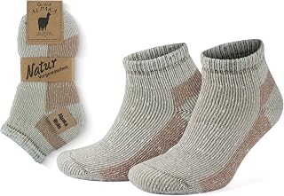 Alpaca Wool Hiking Socks for Men & Women Cushioned Terry Interior Warm Socks Thermal Thick Merino Blend Camping Socks