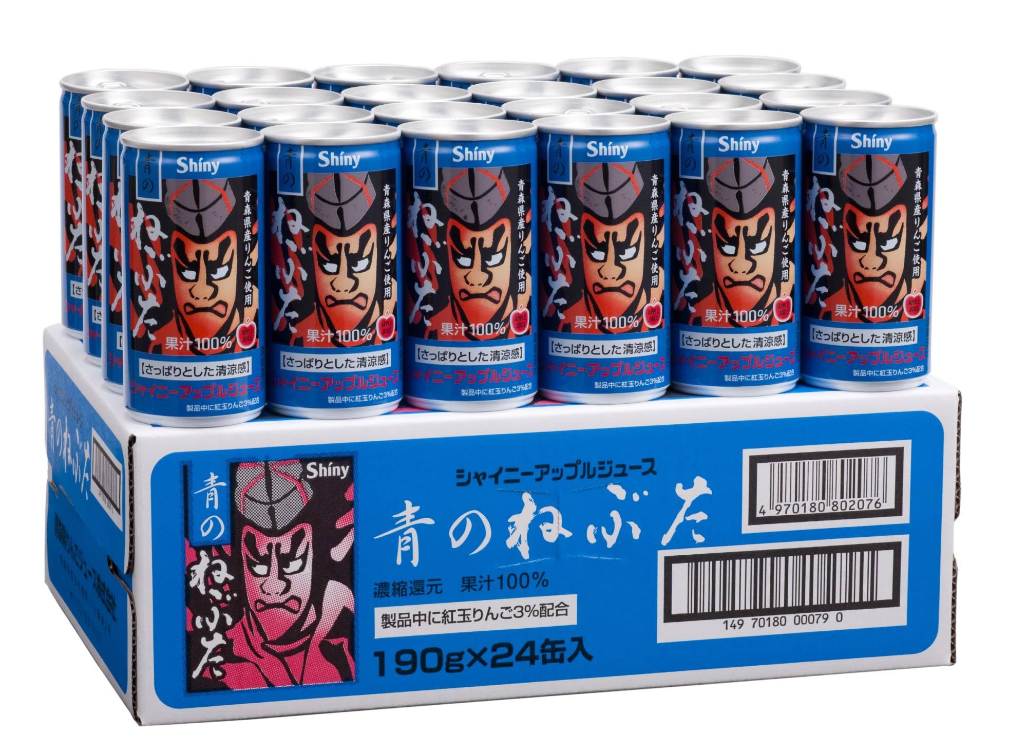 Amazon.co.jp: 青森県りんごジュース シャイニー 青のねぶた