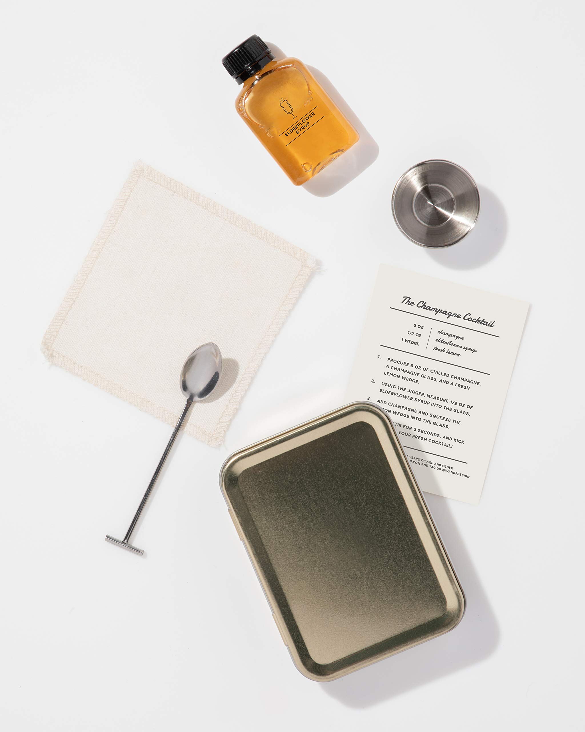 W&P Craft Cocktail Kit, Champagne Cocktail, Portable Kit for Drinks on