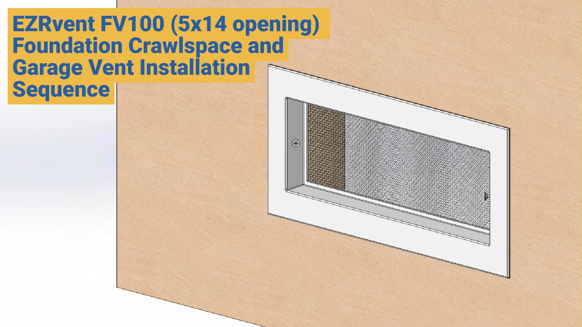 Juego De 6 Topes De Ventilación Beige Para Ventana 1719BEIGE
