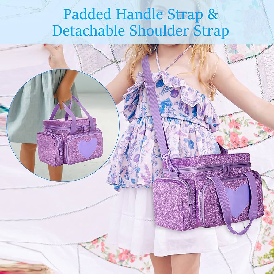 Sac De Transport Pour Toniebox - Violet, Avec Poignée Et Bandoulière - Protection Maximal