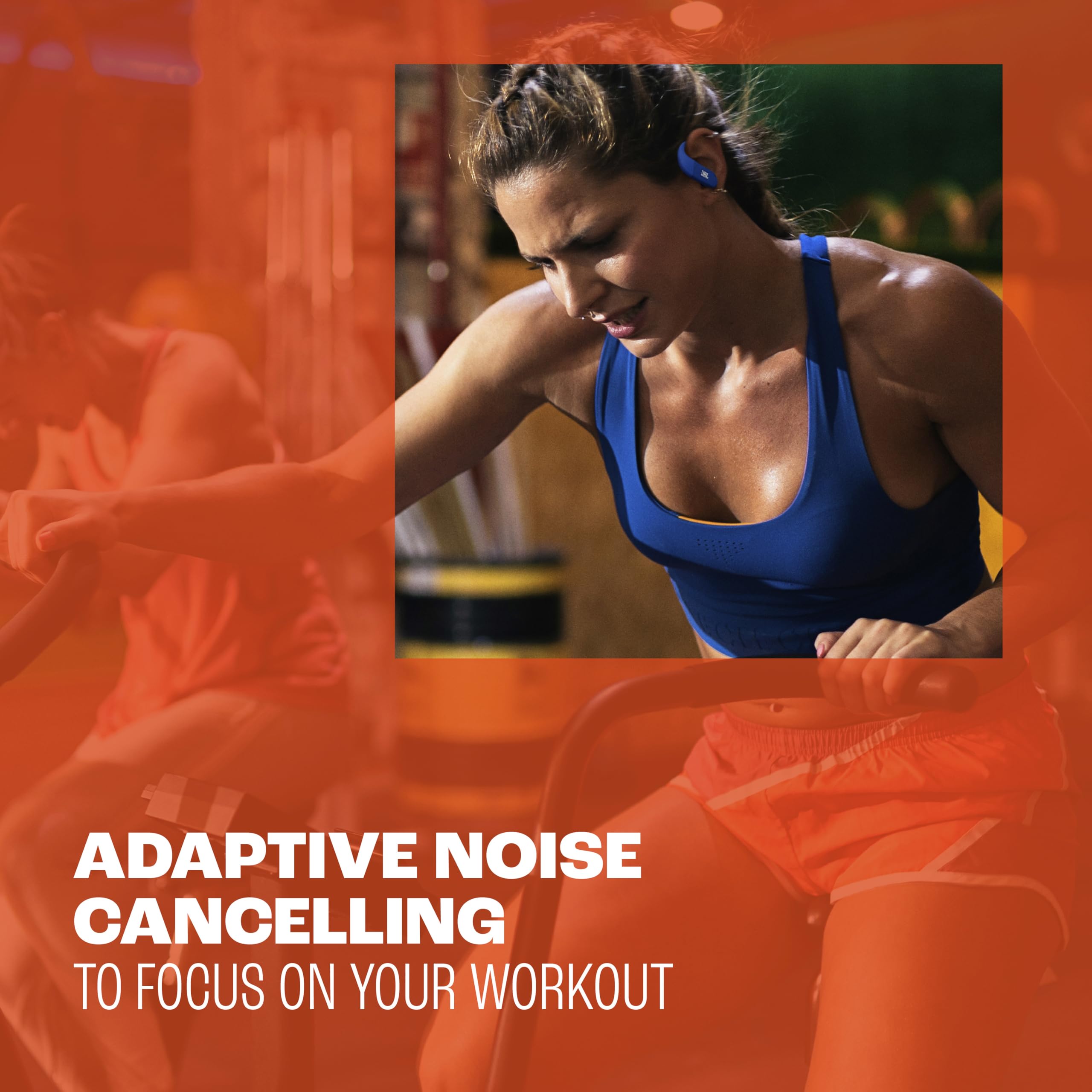 JBL Endurance Peak 4 - True Wireless Noise Cancelling Sport Earbuds, Up to 48Hrs Total Playback, Water & dust Proof (IP68), Secure fit with TwistLock™ Design, & 6 mics for Perfect Calls (Black/Grey)