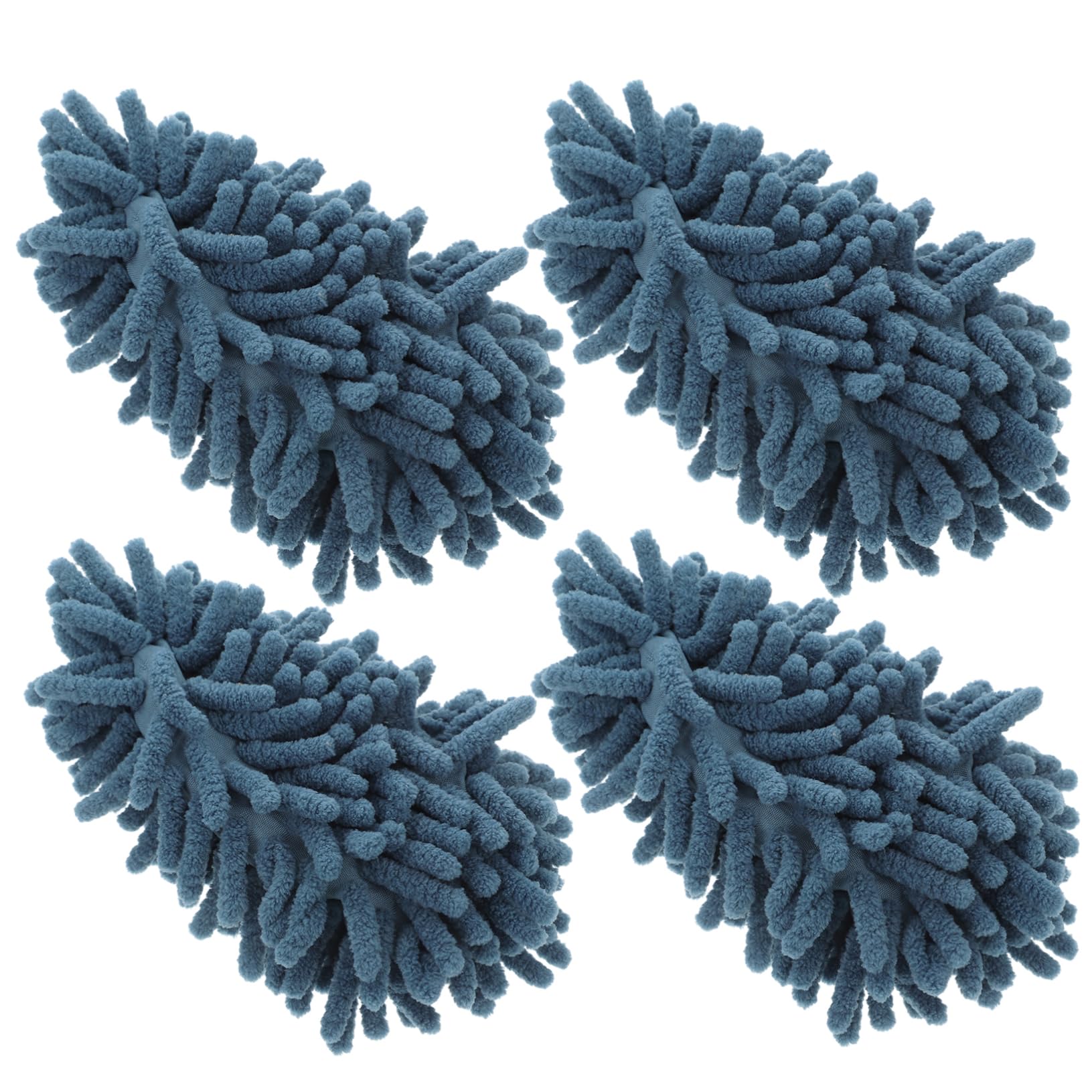 Beavorty 4pcs Washable Chenille Duster Replacement Microfiber Refills for Cleaning Car Interiors Home Electronics and Furniture Versatile and Reusable Cleaning Tool