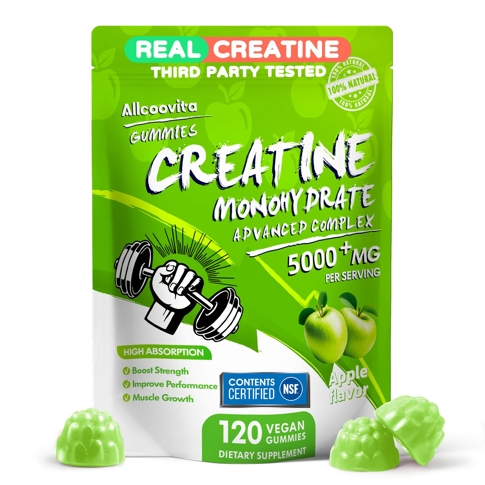Amazon.com: NSF Certified Creatine Gummy - Creatine Monohydrate