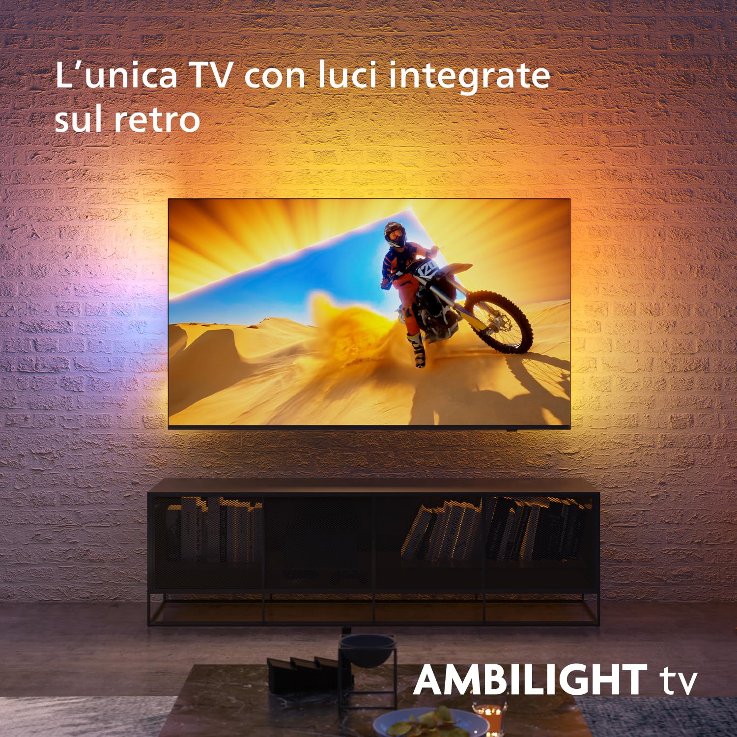 Philips Ambilight Xtra 65PML9019 4K Quantum Dot MiniLED Smart TV - Display 65’’ con processore P5 Perfect Picture Ultra HD, Titan OS, Dolby Vision e Dolby Atmos Sound - Grigio Antracite