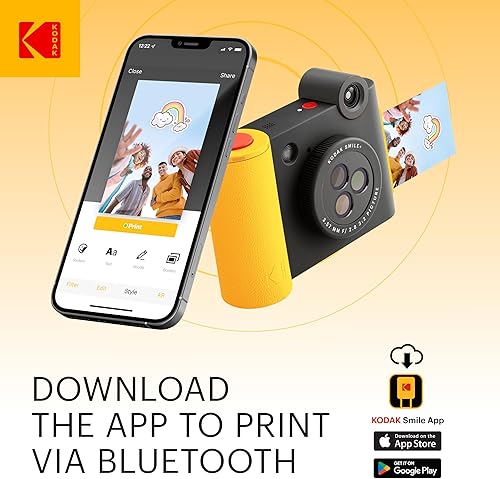 Miniatura 3 de KODAK Smile+ Cámara digital de impresión instantánea e impresora fotográfica  Conectividad inalámbrica con aplicación divertida  Lente de filtro
