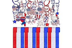 Assorted Patriotic Streamers for American Holidays