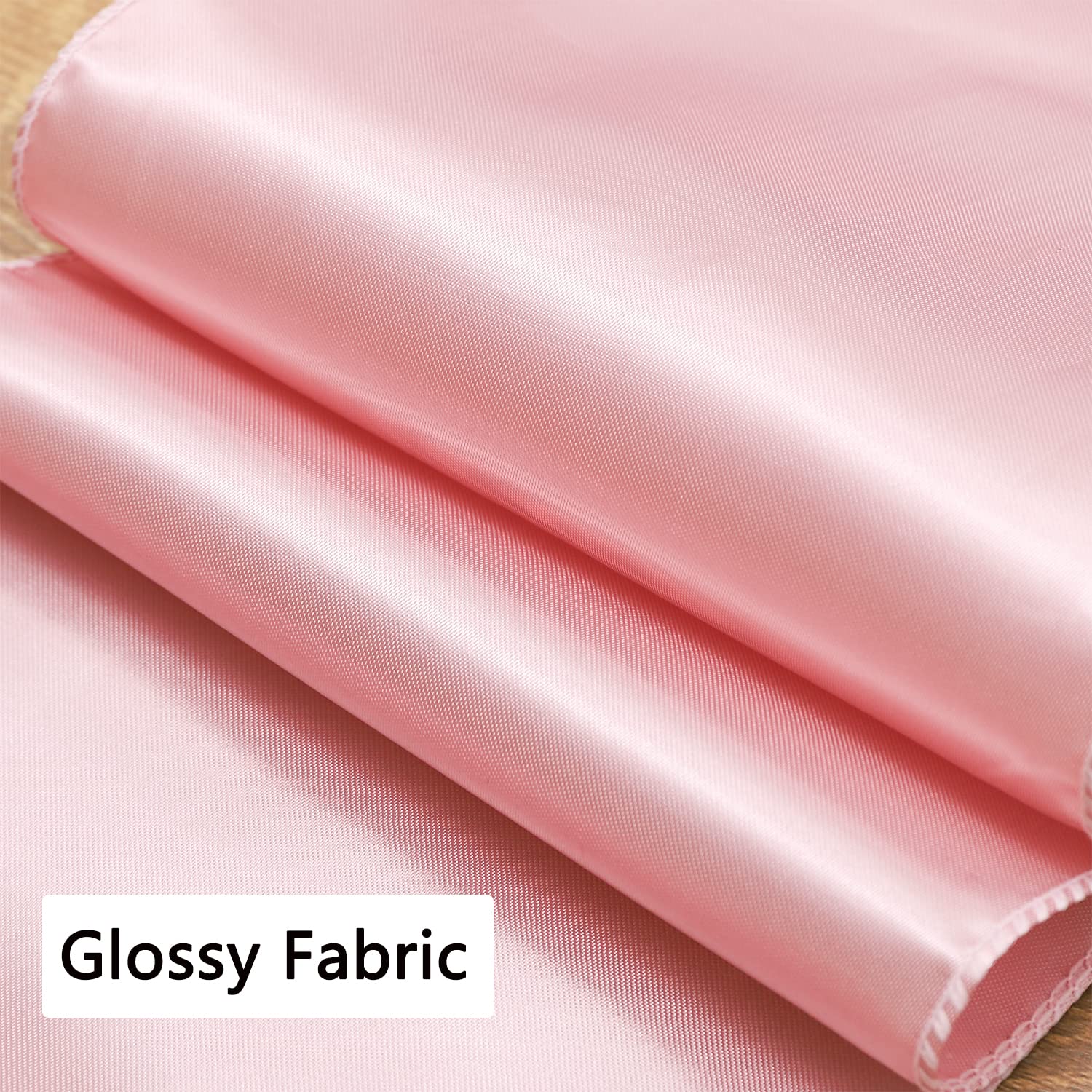 Stuhlschärpen aus Satin, für Geburtstag, Hochzeit, Party, Babyparty, Dekoration, Altrosa, Satin-Stühle, Schleifen, Schärpen für Klappstühle, Bankett, Stuhl, 50 Stück