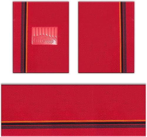 FH Group Alfombrillas para automóvil, juego completo de alfombrillas de goma roja para todo tipo de clima, ultra bricolaje, impermeables,