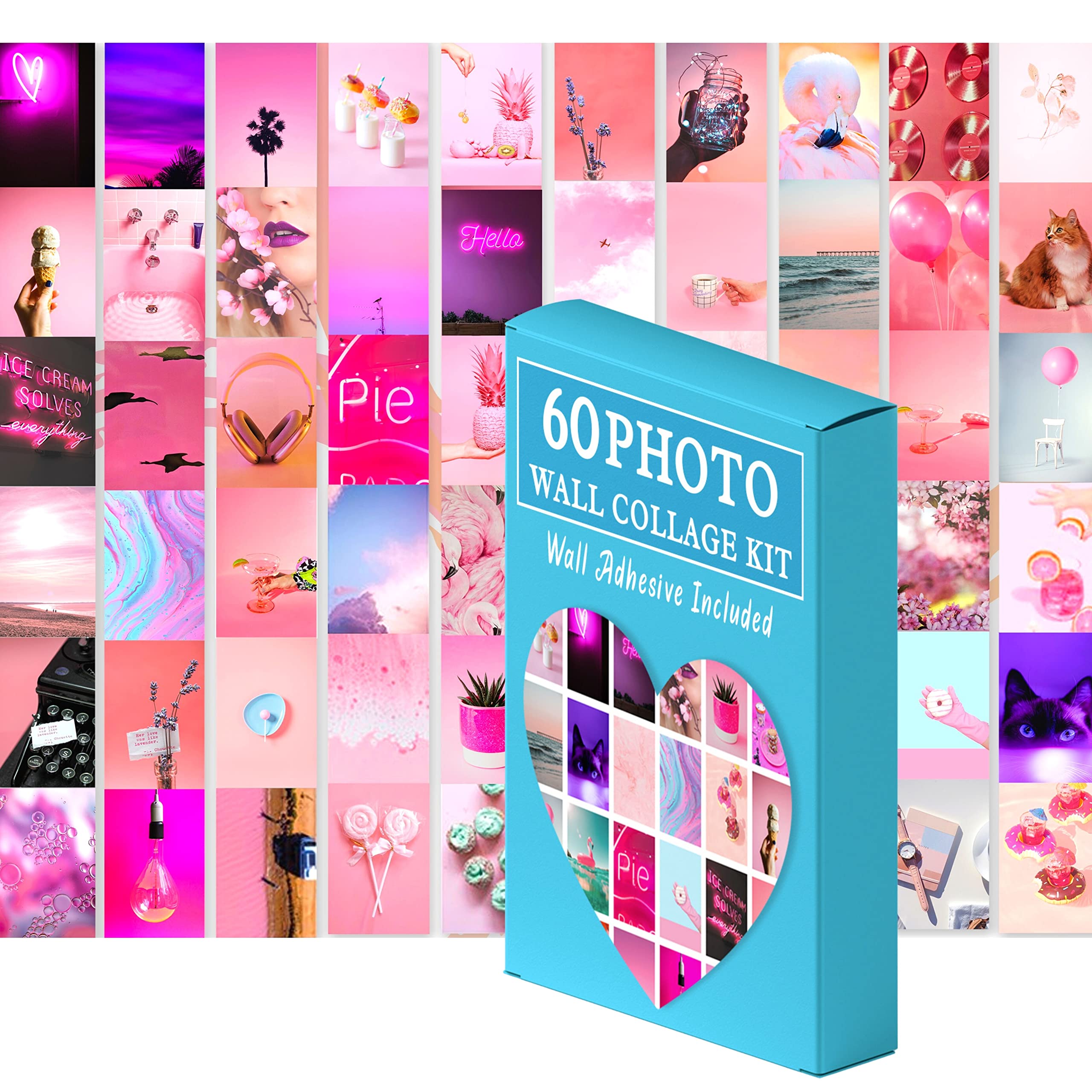 Buy Decor Plus More 60 Pcs Pink Wall Collage Kit Aesthetic Pictures