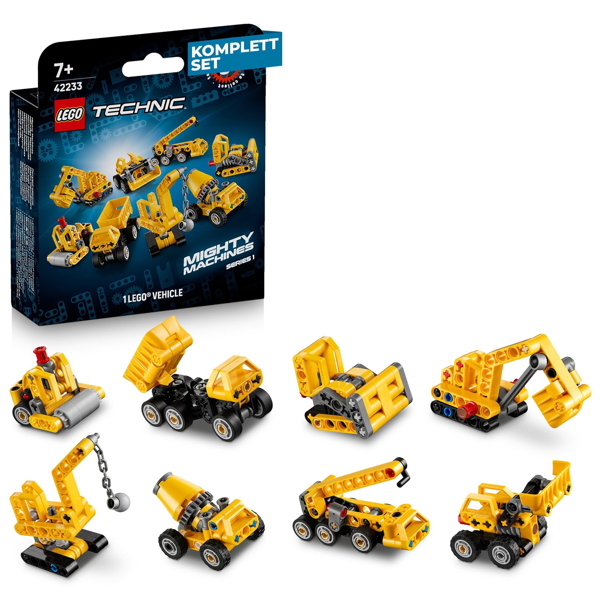 LEGO potężne maszyny – LEGO 42233 kompletny zestaw ze wszystkimi 8 modelami