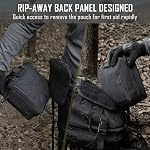 LIVANS Tactical First Aid Pouch, Molle EMT Pouches Rip-Away Military IFAK Medical Bag Outdoor Emergency Survival Kit Quick Release Design Include Red Cross Patch