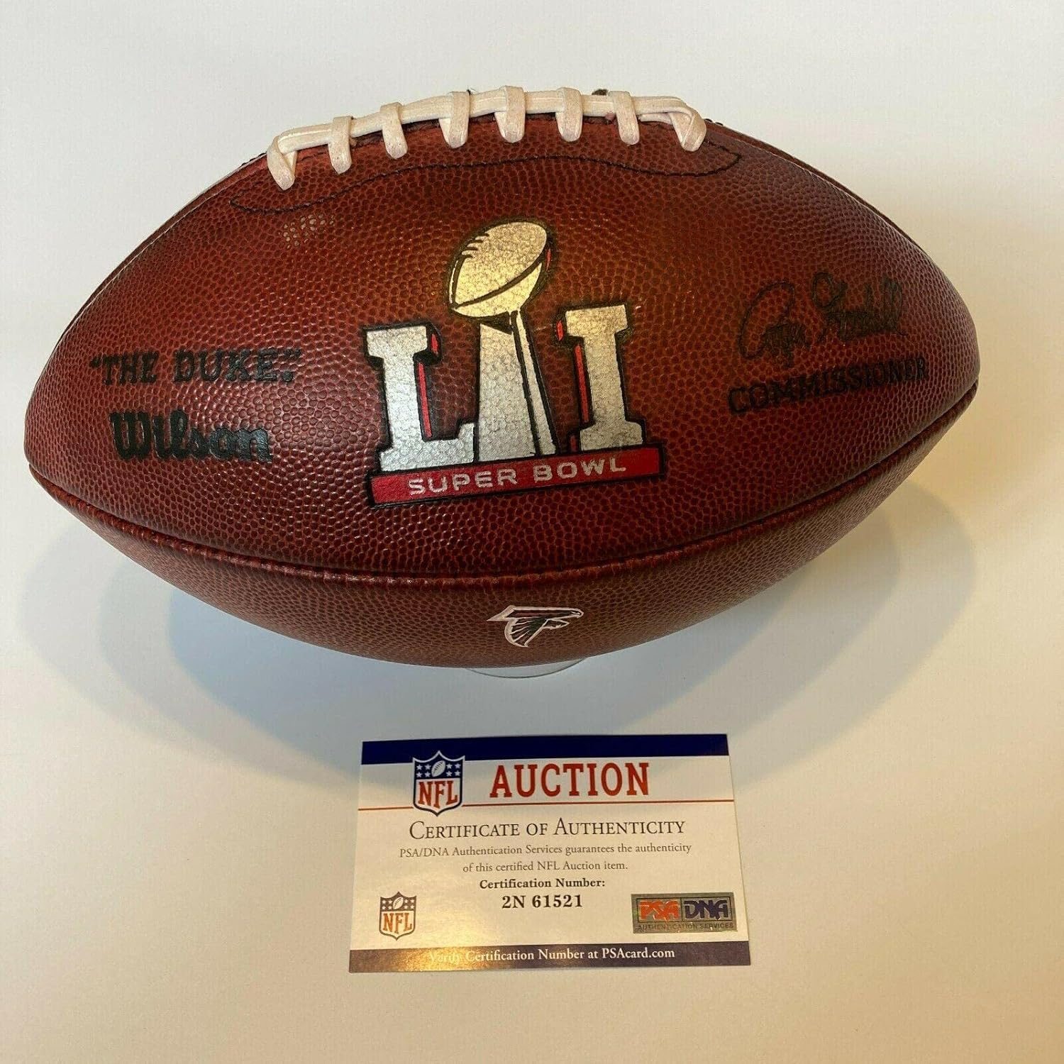 NFL Super Bowl LI Game Used Football Tom Brady Historic