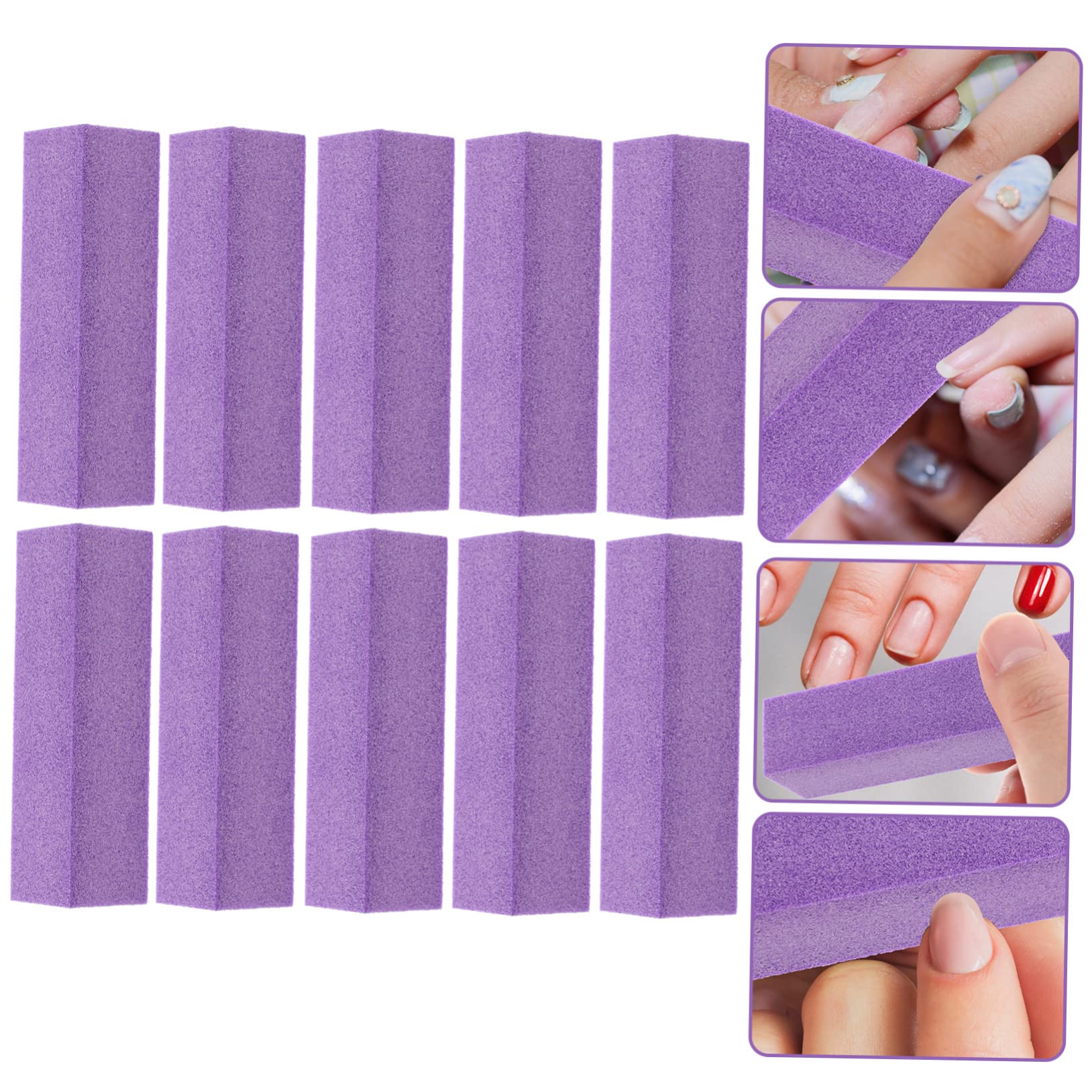 FRCOLOR 40 Piezas Bloque de parachoques de manicura limas para uñas limas uñas bloques de pulido de uñas tiras de lima de pedicura esmalte de uñas gel de uñas limas para pulir uñas esponja