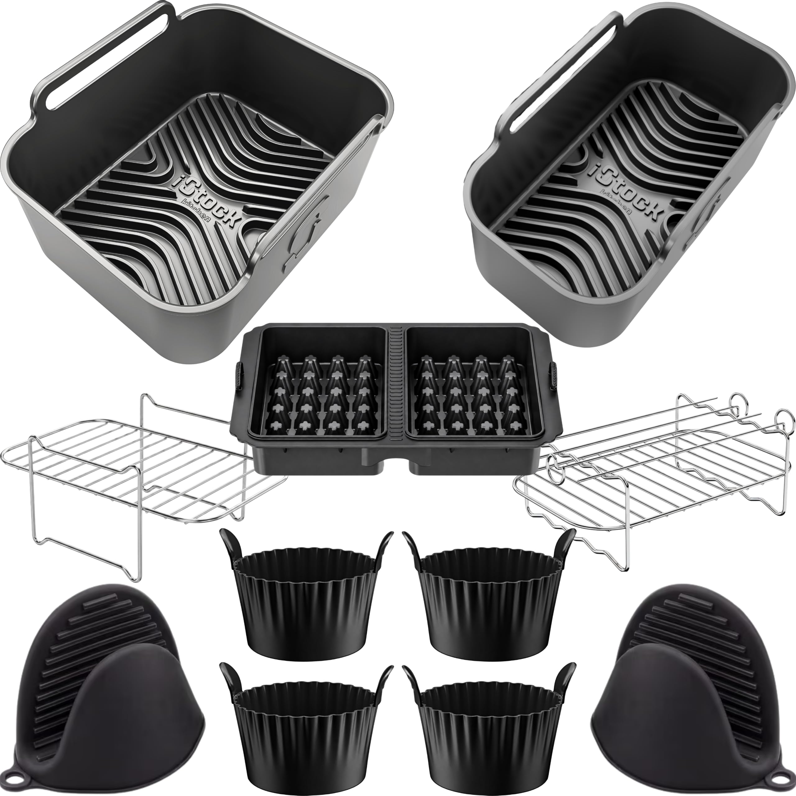 AirFlow Pro™ for Tefal Easy Fry Dual 8.3L Accessories | Complete Set — image 1