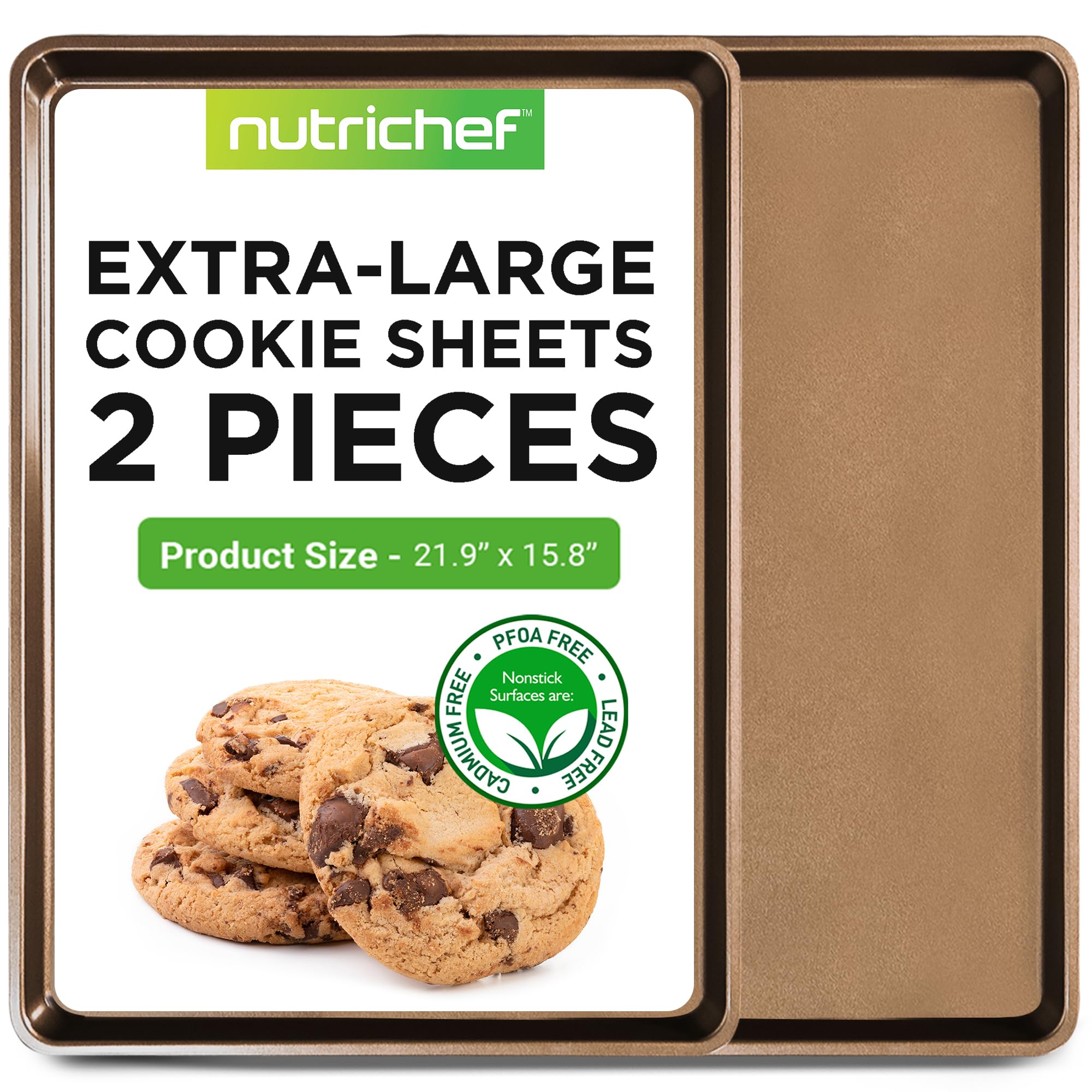 NutriChef Nonstick Extra Large Baking Sheets
