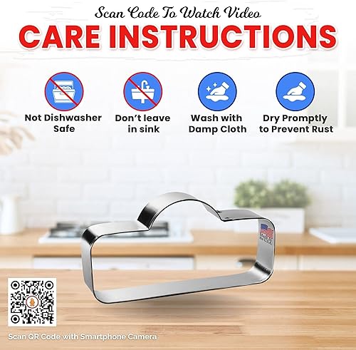 Miniatura 4 de Cortador de galletas de placa de calle de 4.5 pulgadas, fabricado en los Estados Unidos, cortador de galletas Foose de acero estañado, molde para