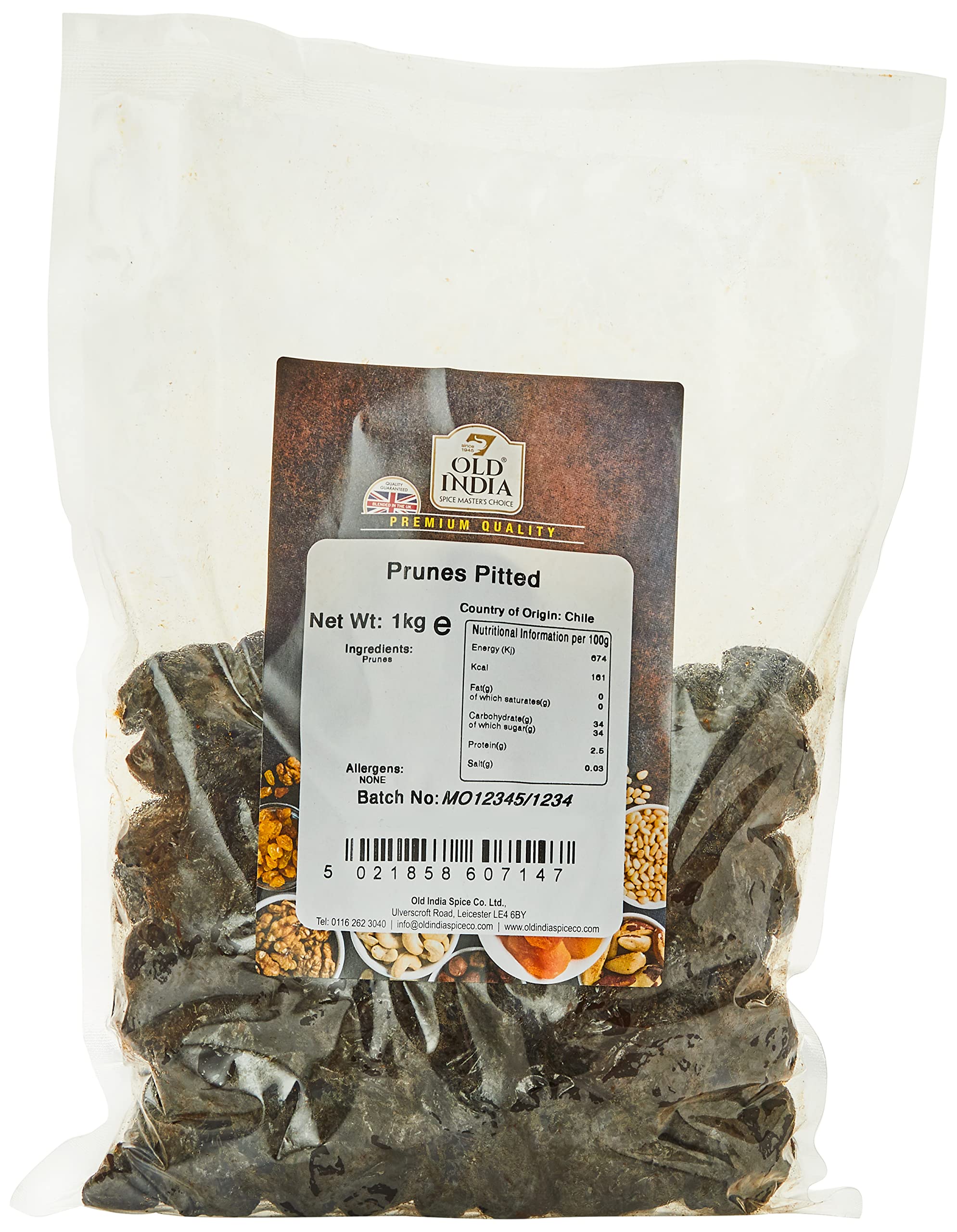 Old India Prunes Pitted 1kg