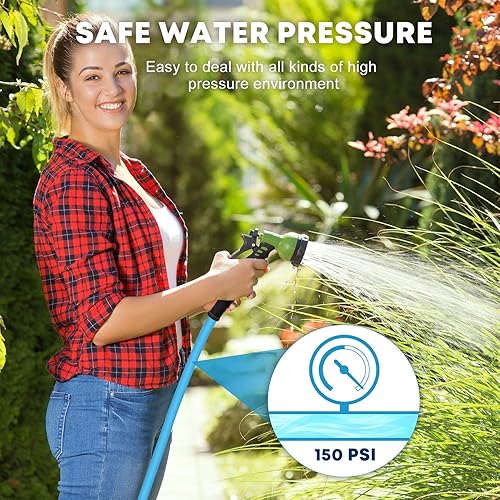 Miniatura 5 de Kohree Manguera de agua para autocaravana de 58 pulgadas x 15 pies, manguera de agua potable prémium con diseño sin torceduras, sin fugas, ligera,