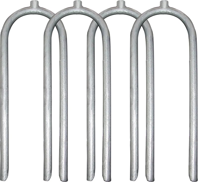 Wind Stakes – 4 Pack | Fits Legs Up to 2 Inches in Diameter, Weather-Resistant Steel, Helps Anchor Trampoline in Wind