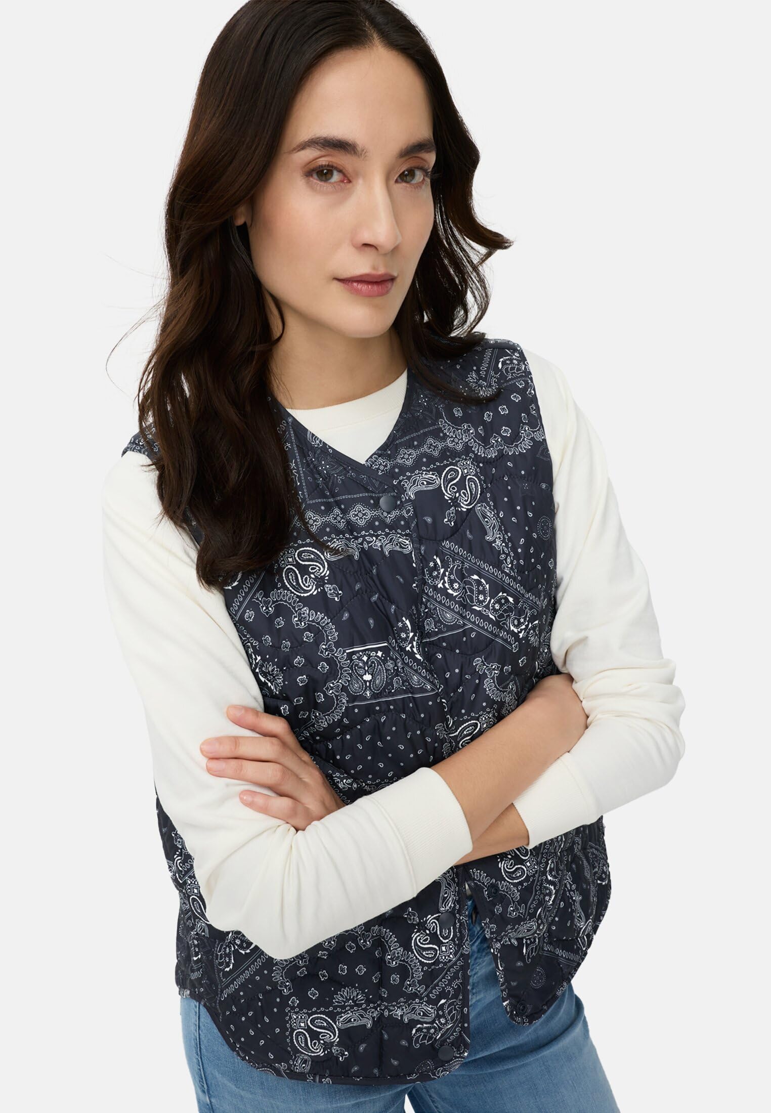 camel active Damen Weste im Paisleymuster