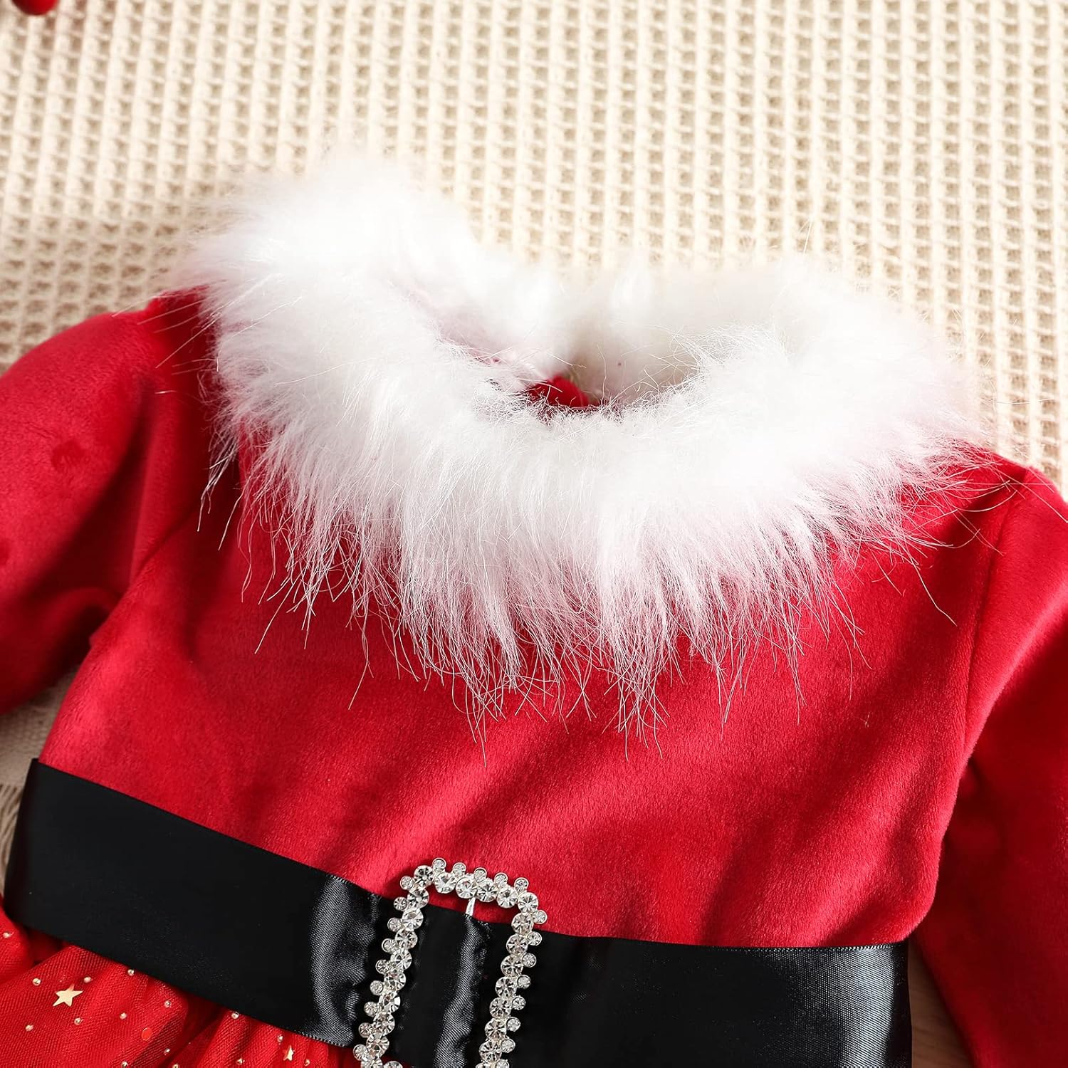 Toddler Baby Girl Christmas Dress Santa Claus Dress Princess Dress Cute Christmas Outfit - Image 4