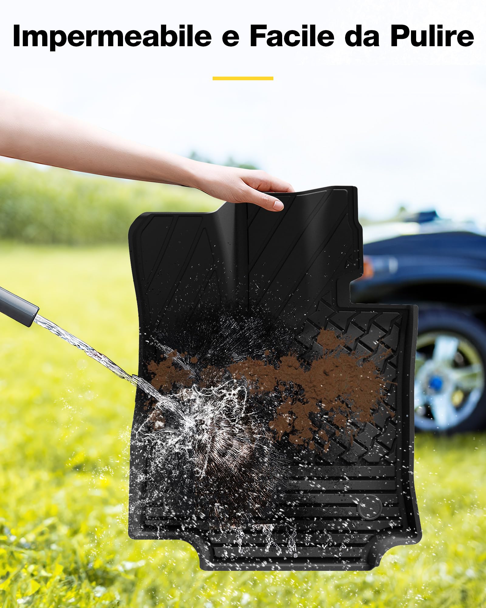 3W Set di Tappetini in TPE e Tappetini per il Bagagliaio per Lexus NX 2022-2025 2026, Tappeti per Auto Resistente e Tappeto Bagagliaio Antiscivolo per Lexus NX
