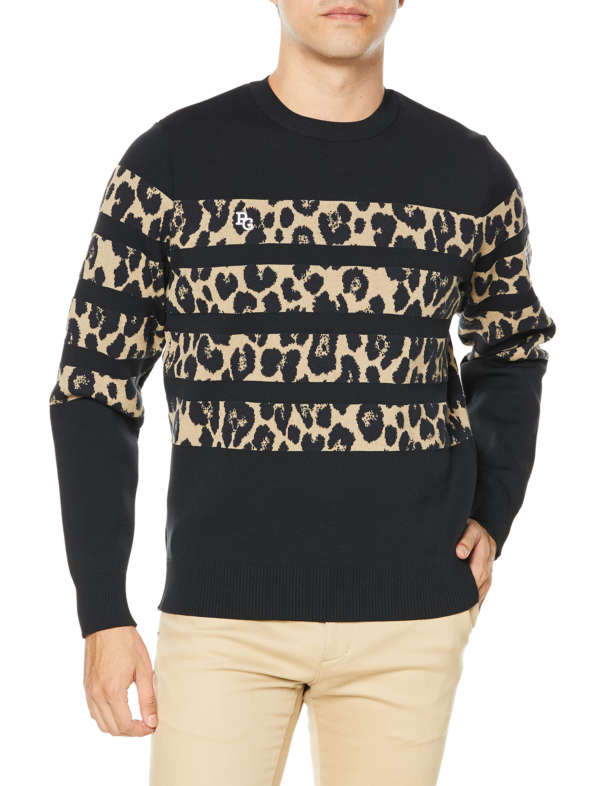 Amazon | [パーリーゲイツ] メンズ クルーネック ニットプル