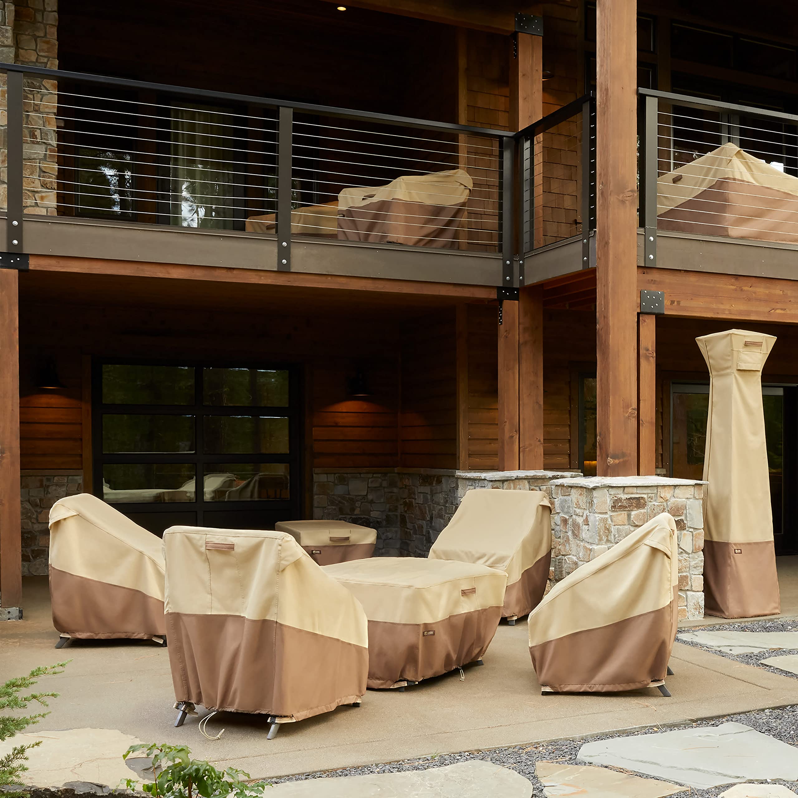 Classic Accessories Veranda's Best wasserdichte Abdeckung für Terrassensofa/Zweisitzer, 198 x 83 x 81 cm, Terrassenmöbelabdeckungen