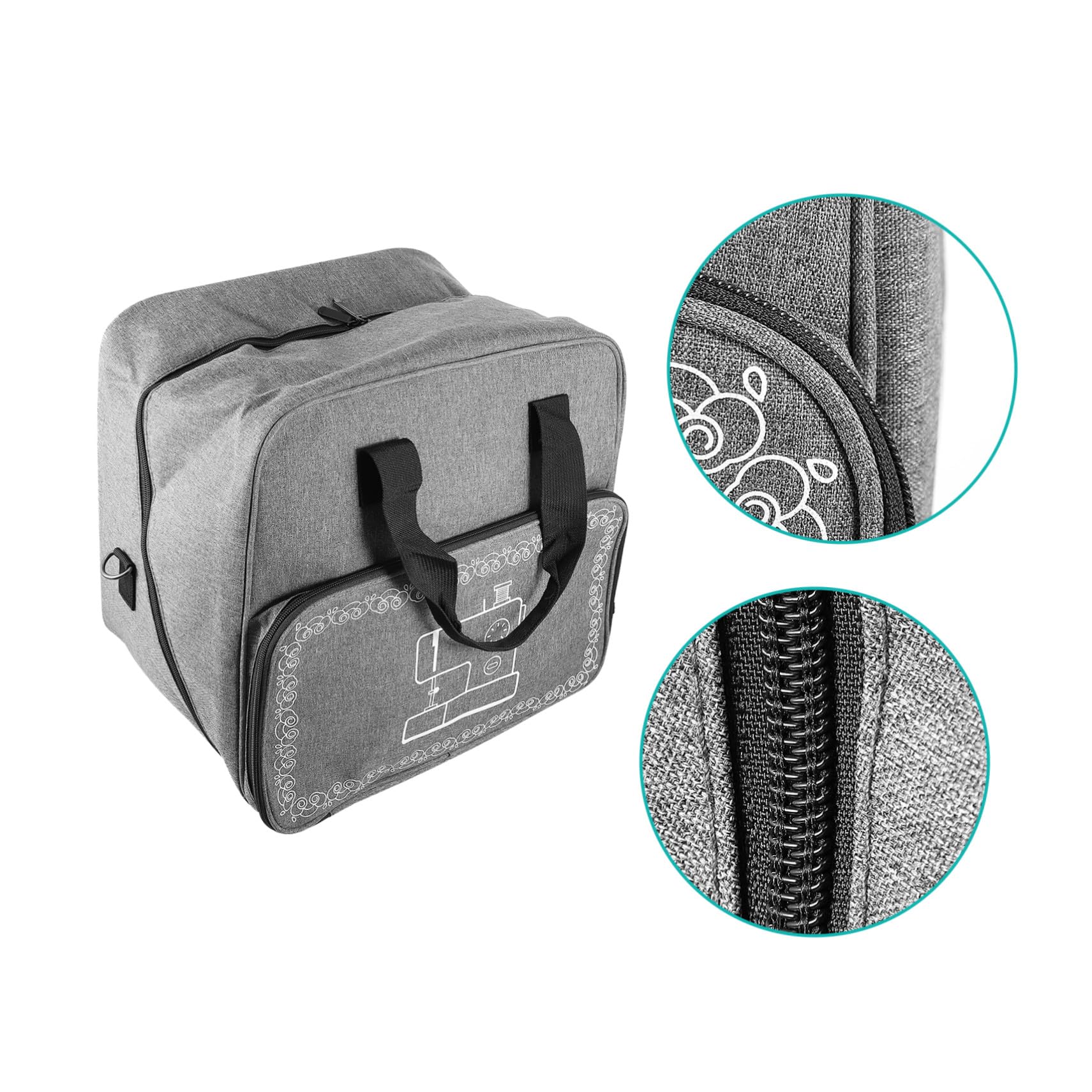Sewroro Sac De Rangement pour Machine à Coudre Oxford Étui De Voyage Portable avec Poignée pour Ranger Outils De Couture Et Accessoires