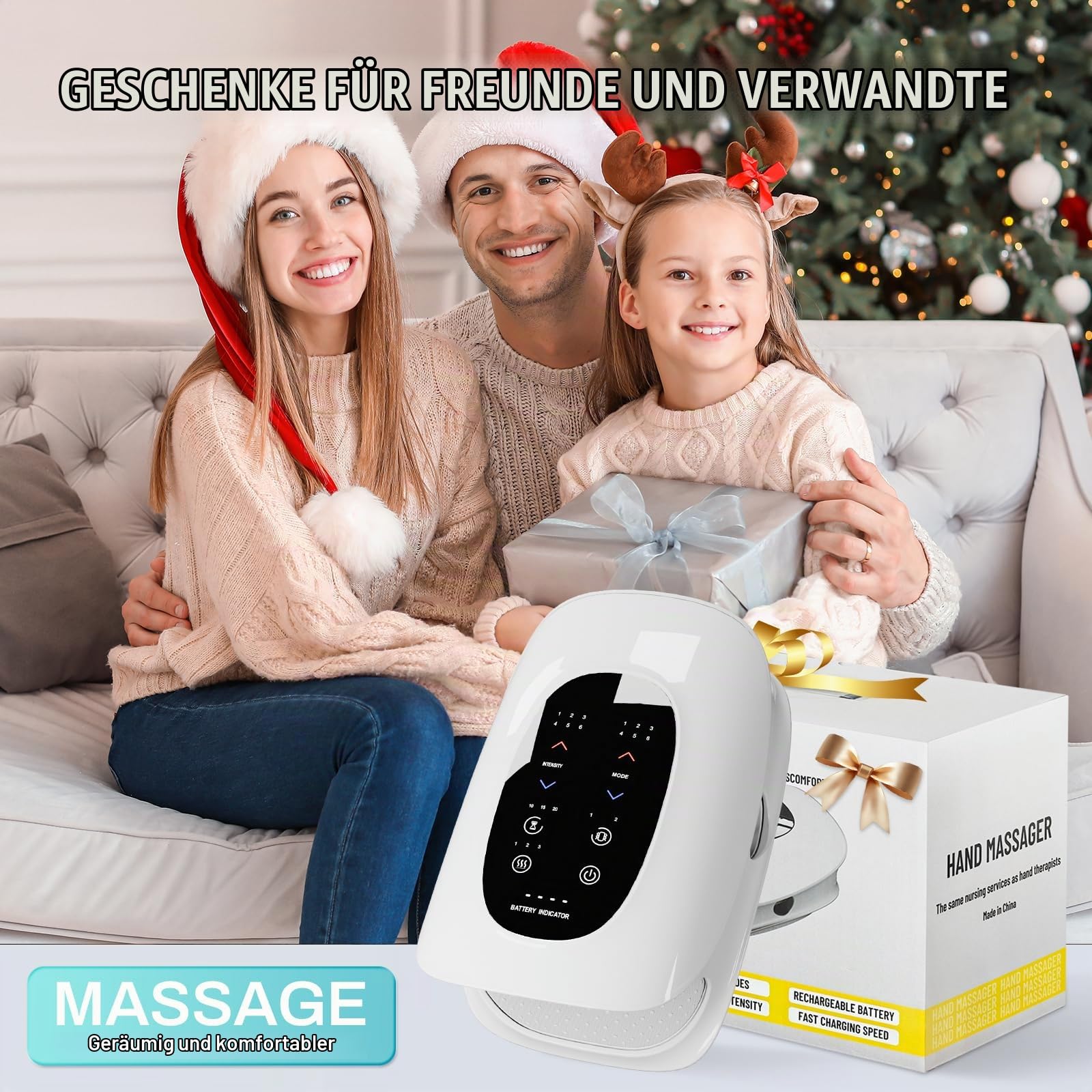 Elektrische Handmassagegeräte, Elektrische Handmassage mit Heiz- und Pressfunktion, Zur Schmerzlinderung, Handmassagegeräte für Die Meisten Menschen Geeignet