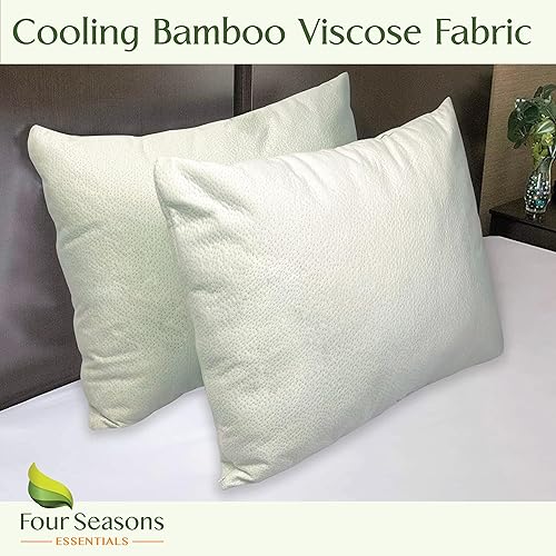 Miniatura 5 de Four Seasons Essentials Protector de almohada impermeable de tamaño corporal (juego de 1)  Viscosa natural derivada de bambú  Fundas de almohada