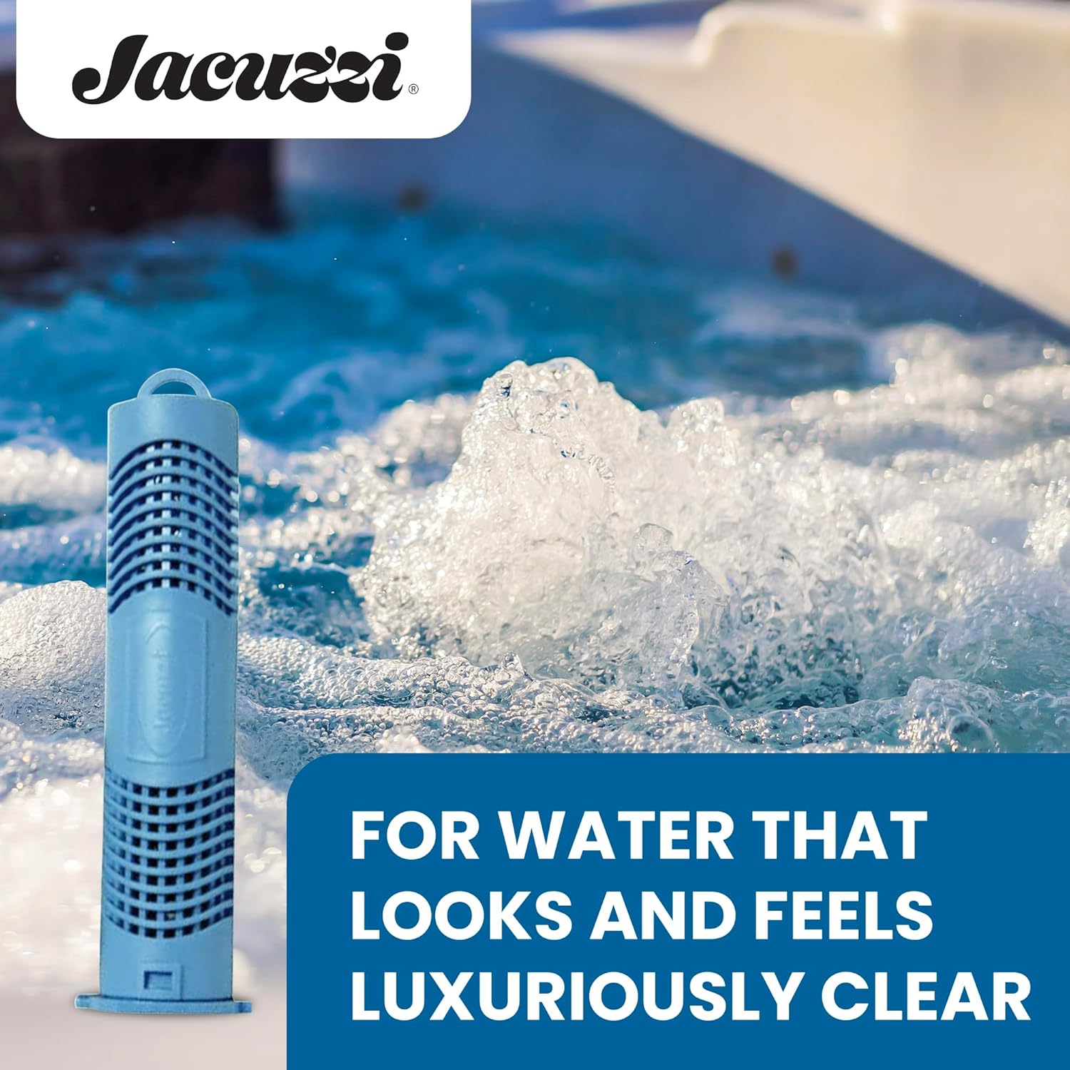 Jacuzzi ProClear Mineral Spa Sanitizer Cartridge – 2890-185, Hot Tub Mineral Cartridge for J-300, J-400 & J-500 Series, Easy-to-Install Design Supports Balanced Water and Reduced Chemical Use